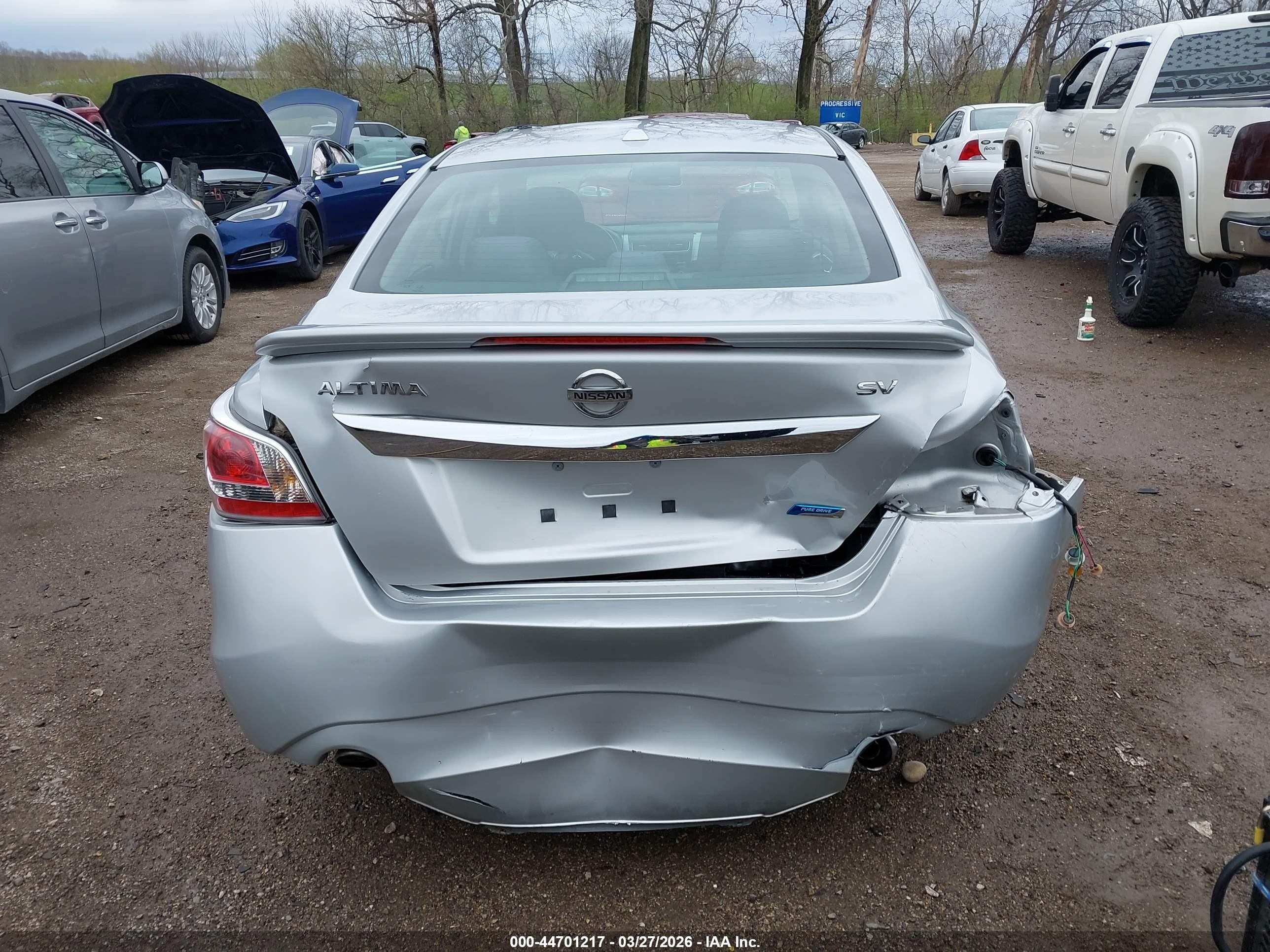 2014 Nissan Altima 2.5 Sv Silver vin: 1N4AL3AP7EN254846