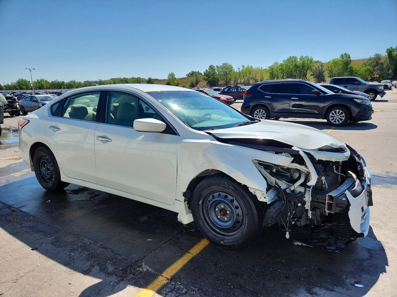 2014 Nissan Altima 2.5 S Белый vin: 1N4AL3AP7EN259397