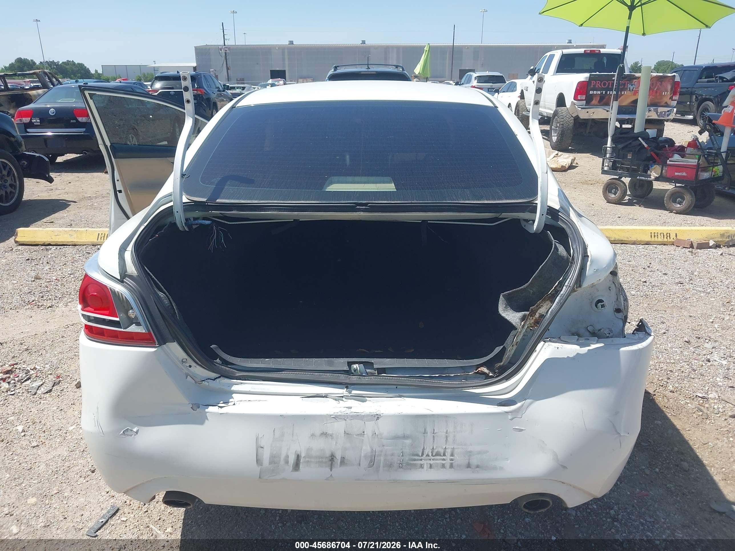 2014 Nissan Altima 2.5 S Белый vin: 1N4AL3AP7EN347012