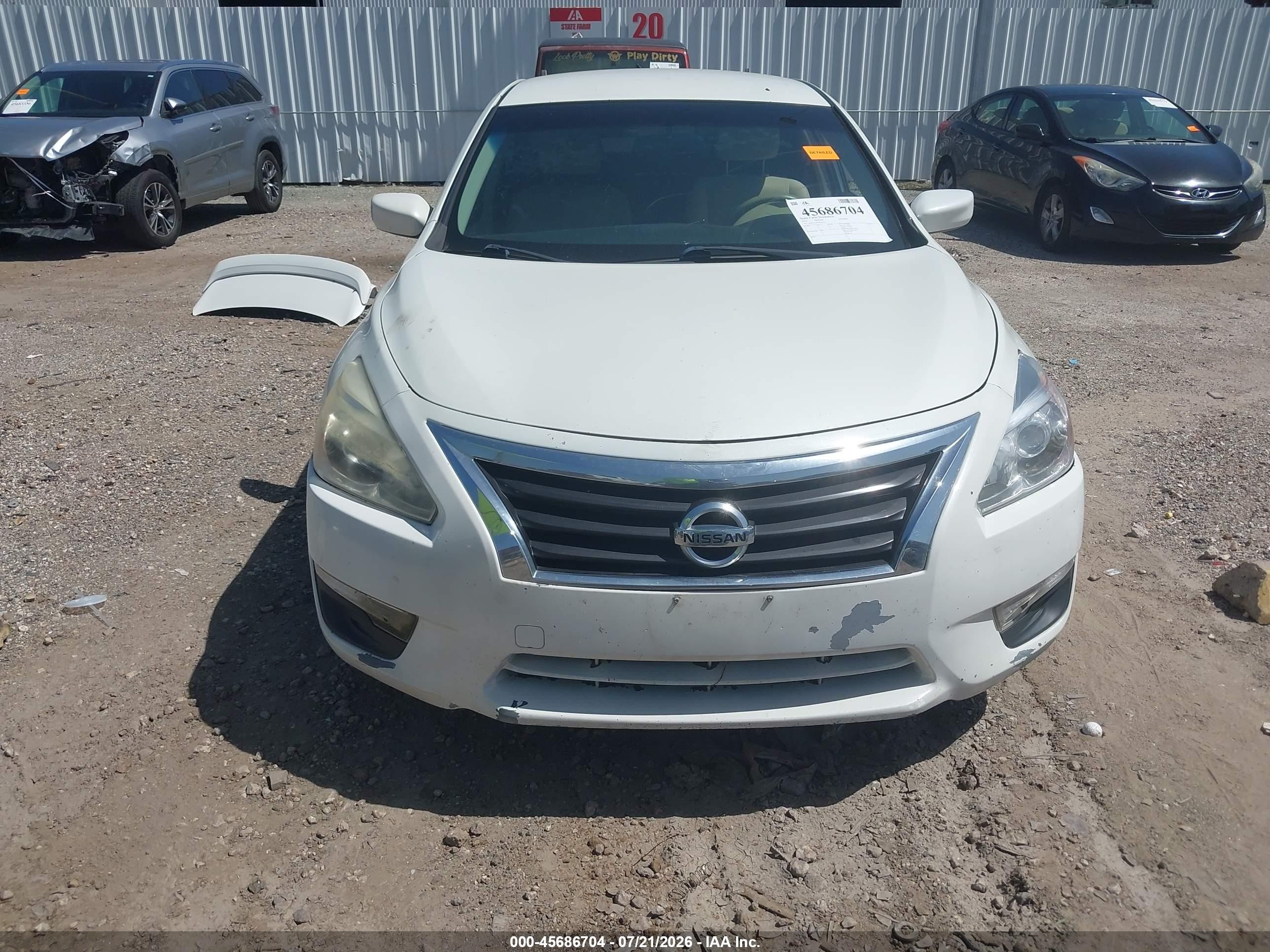 2014 Nissan Altima 2.5 S Белый vin: 1N4AL3AP7EN347012