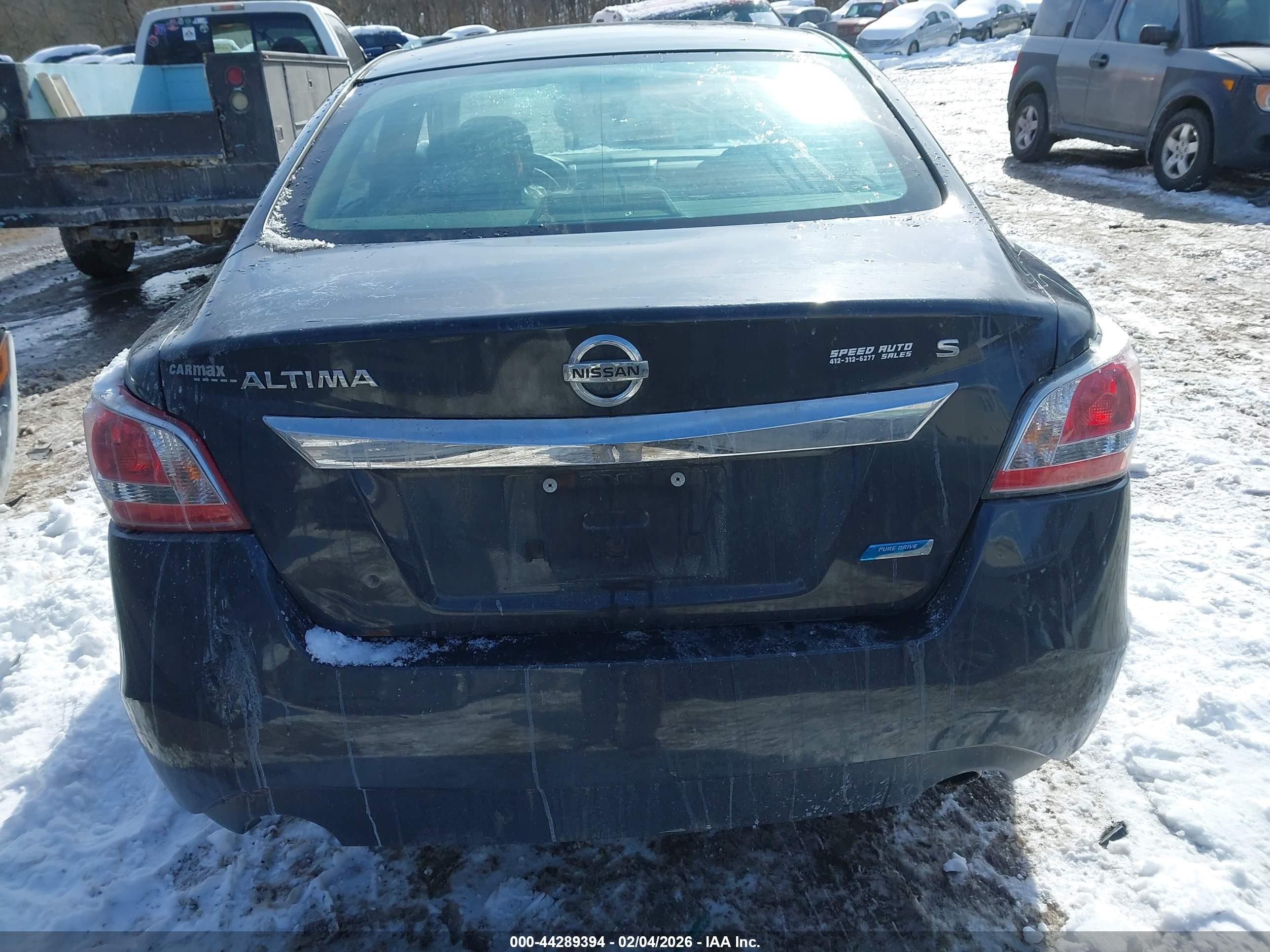 2014 Nissan Altima 2.5 S Черный vin: 1N4AL3AP7EN357801