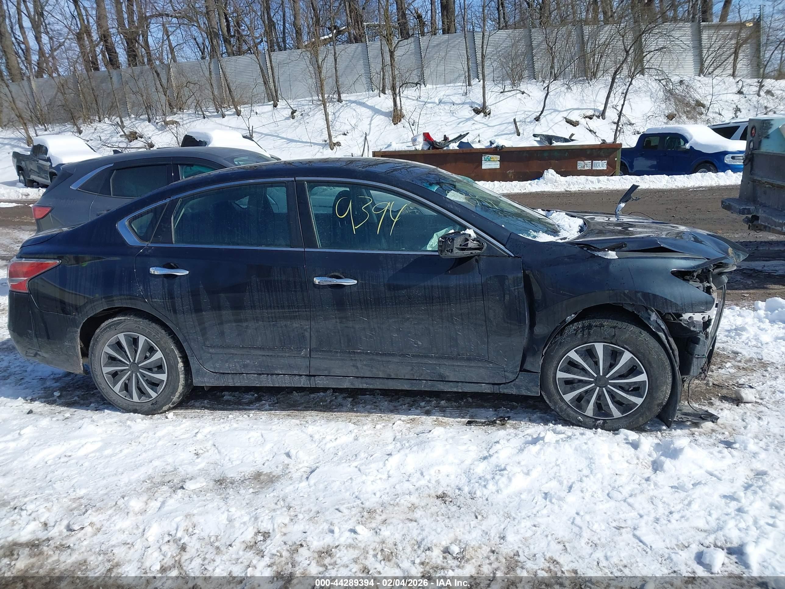 2014 Nissan Altima 2.5 S Черный vin: 1N4AL3AP7EN357801