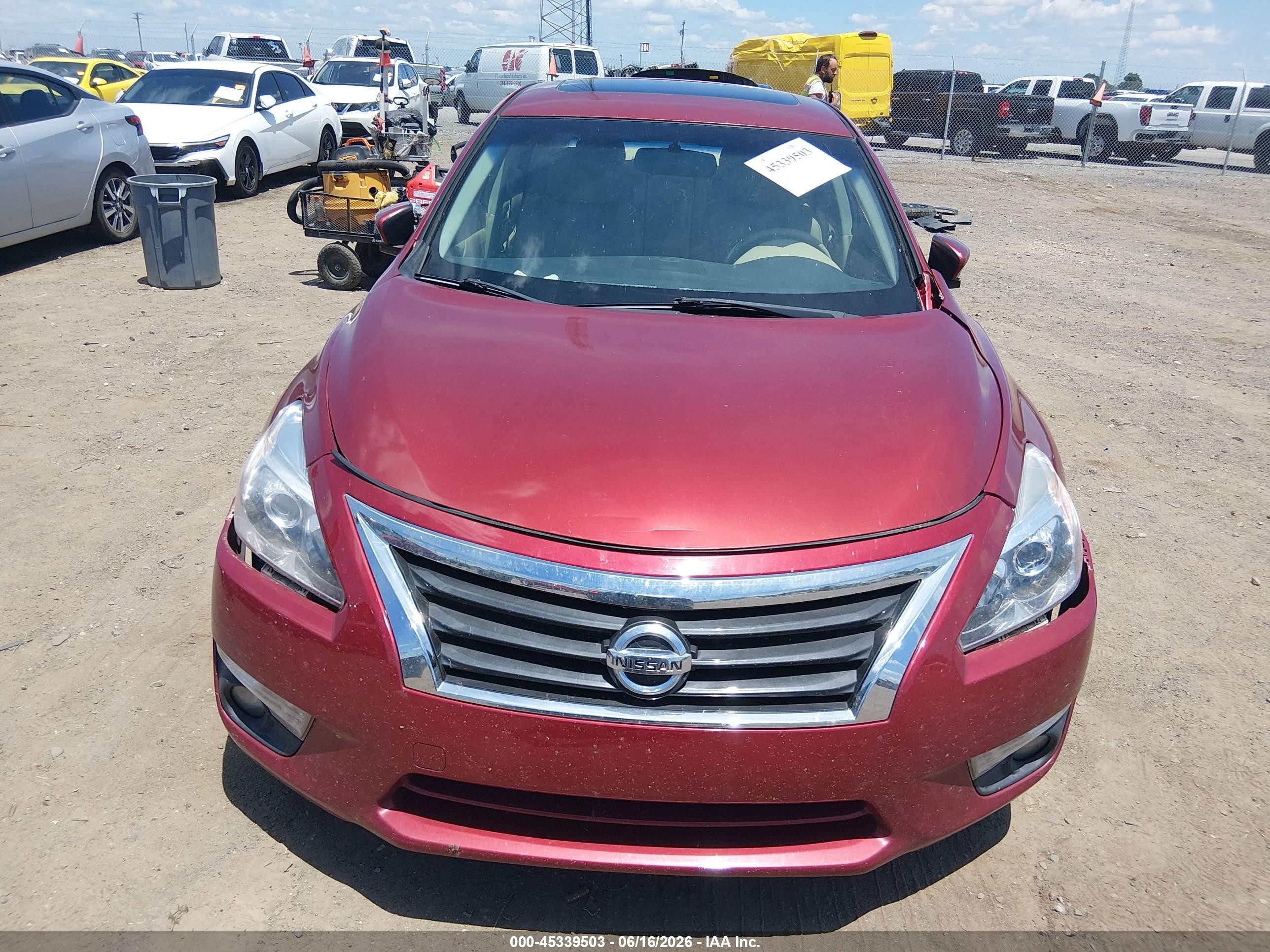 2014 Nissan Altima 2.5 Sl Red vin: 1N4AL3AP7EN372167