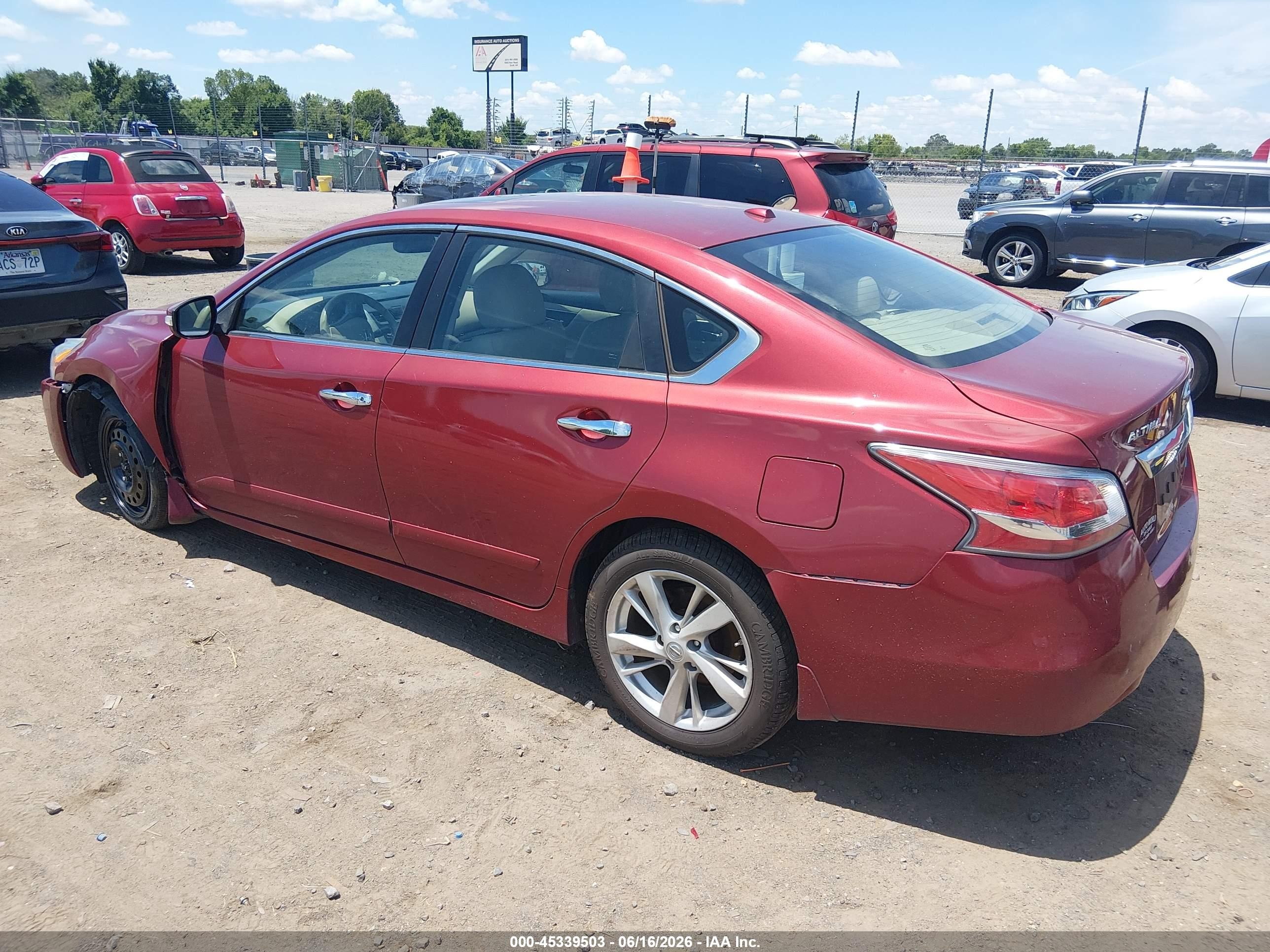 2014 Nissan Altima 2.5 Sl Red vin: 1N4AL3AP7EN372167