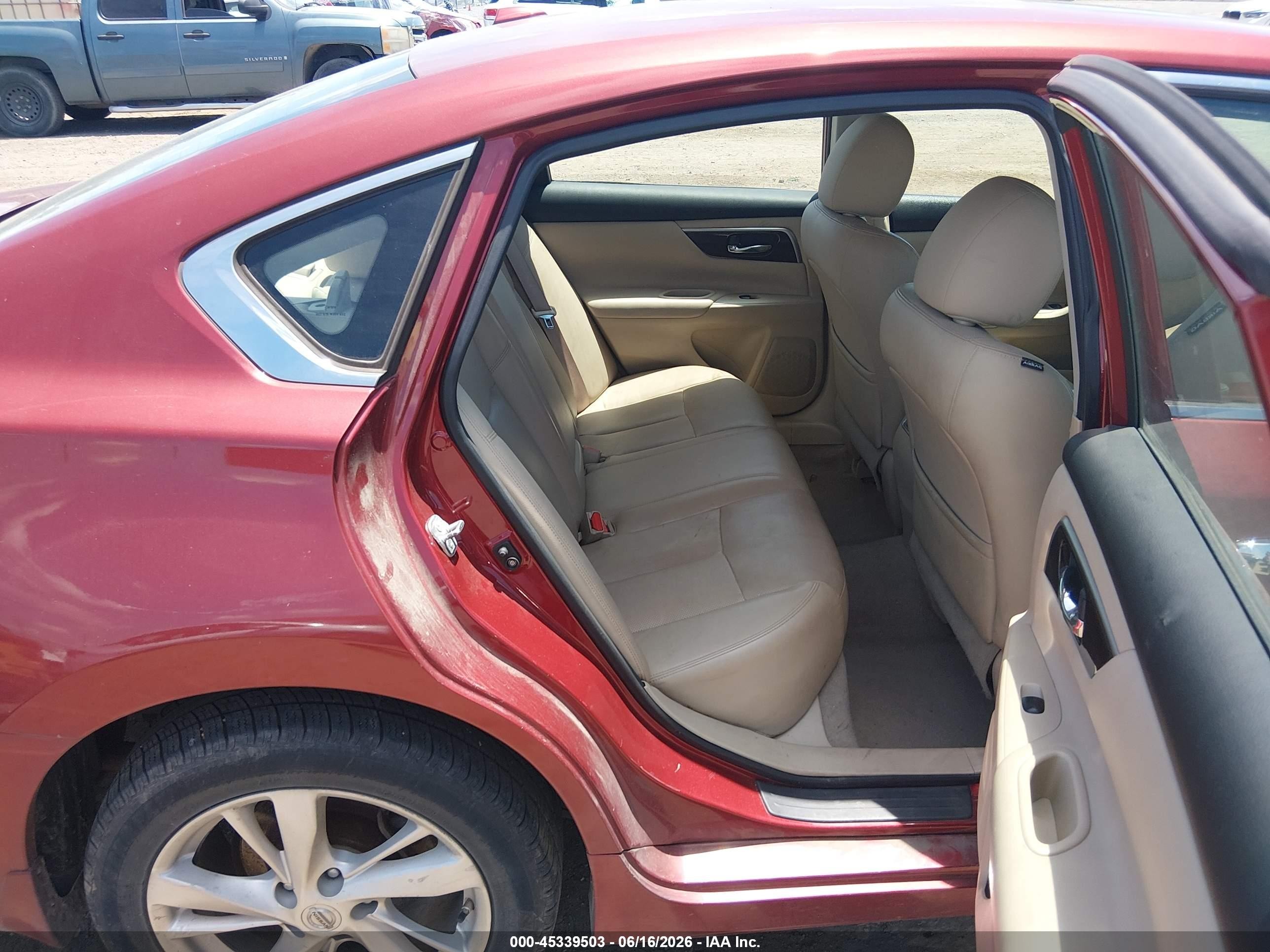 2014 Nissan Altima 2.5 Sl Red vin: 1N4AL3AP7EN372167