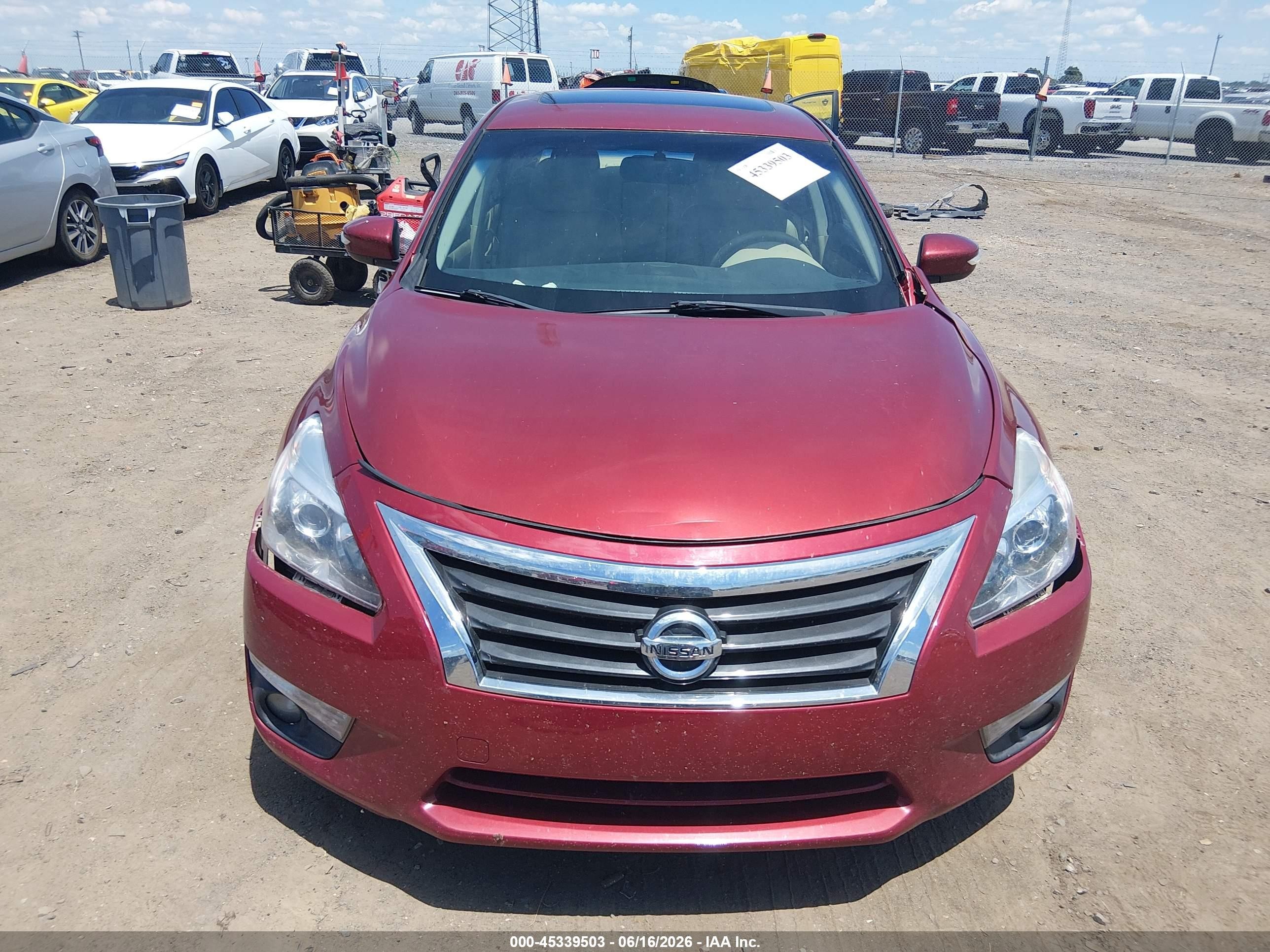 2014 Nissan Altima 2.5 Sl Red vin: 1N4AL3AP7EN372167