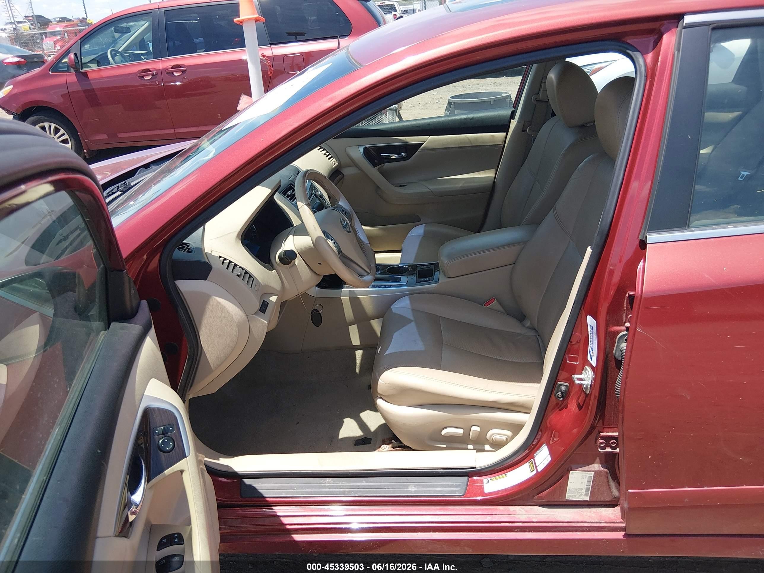 2014 Nissan Altima 2.5 Sl Red vin: 1N4AL3AP7EN372167