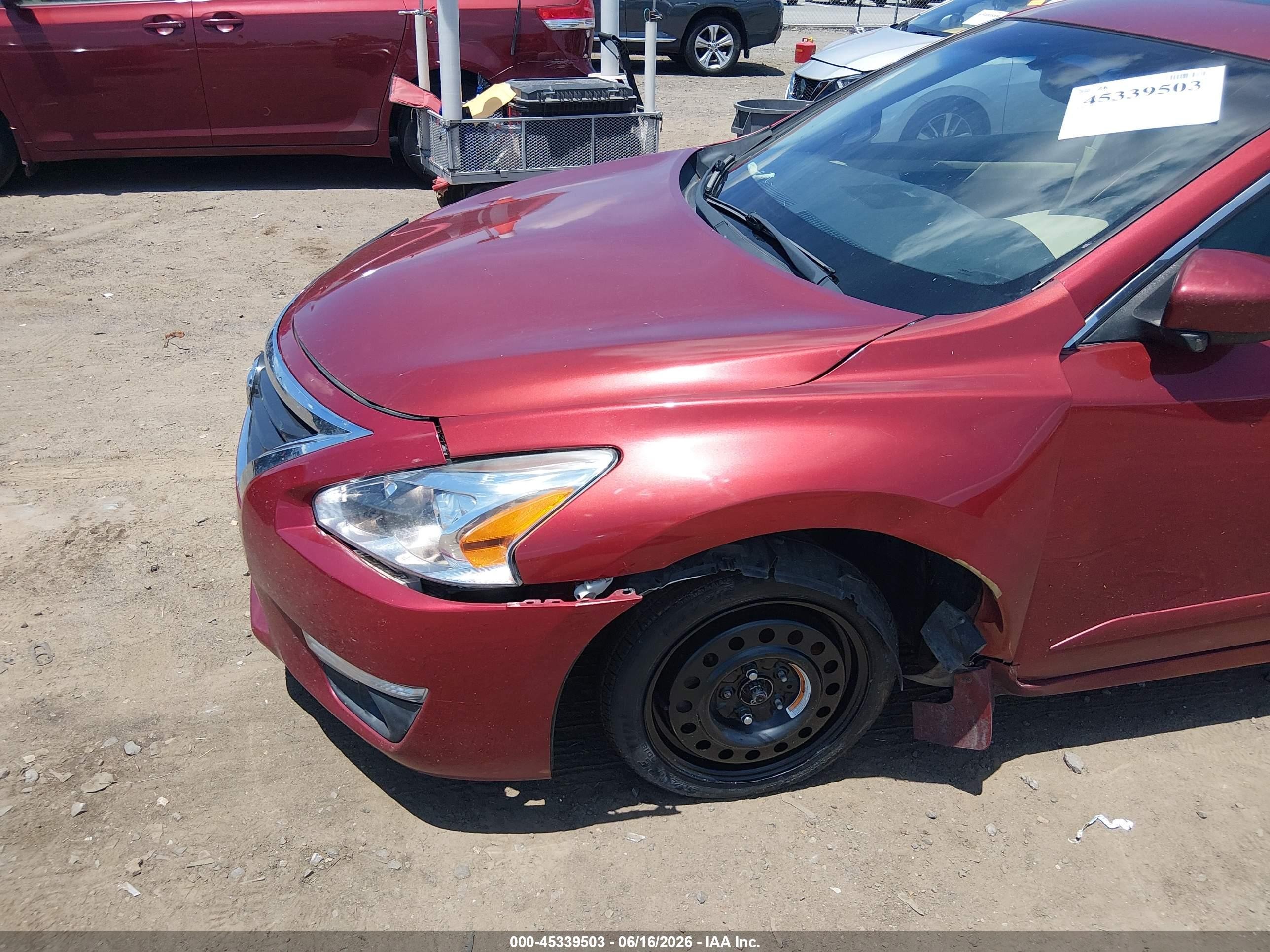 2014 Nissan Altima 2.5 Sl Red vin: 1N4AL3AP7EN372167