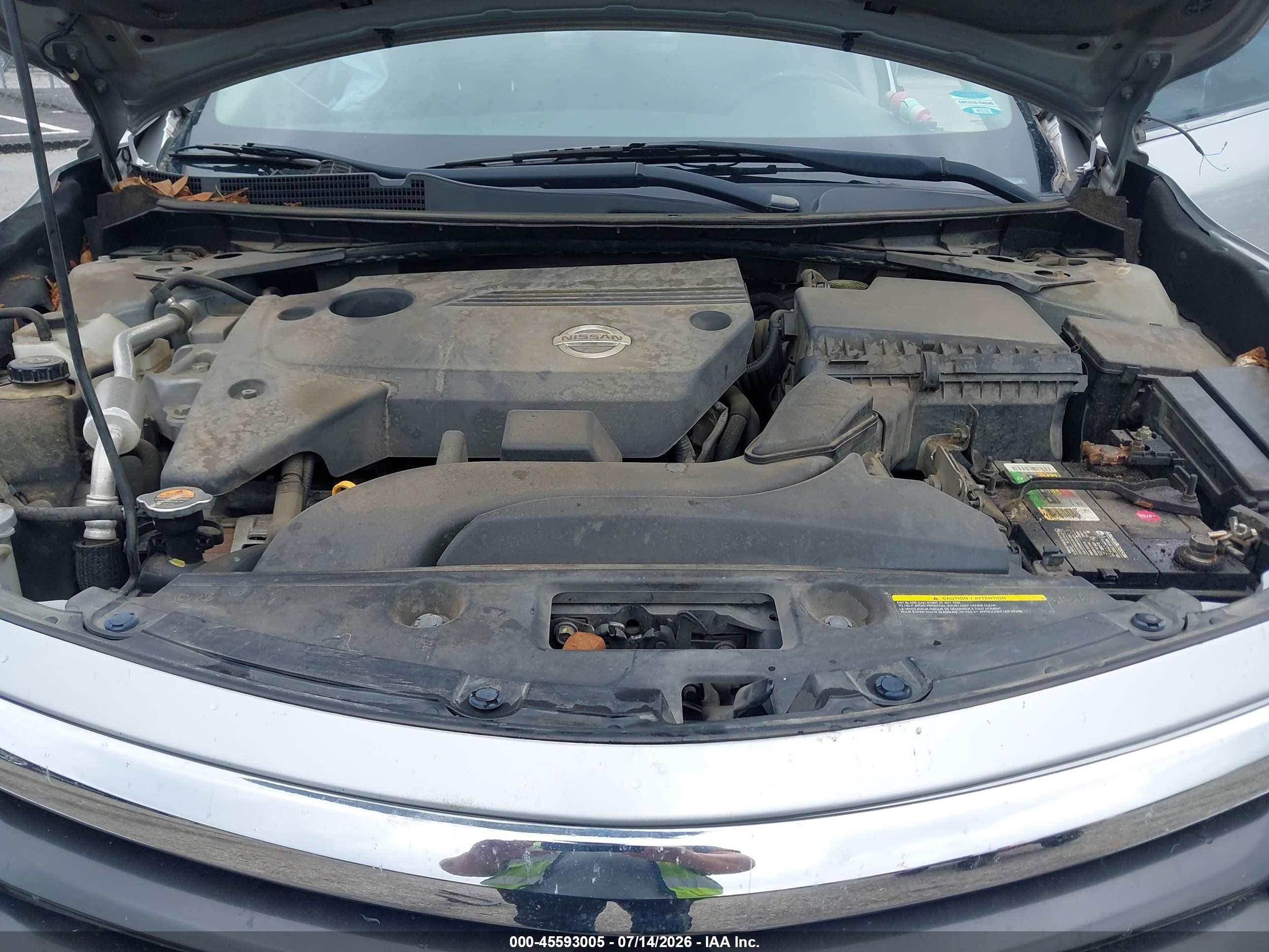 2014 Nissan Altima 2.5/2.5 S/2.5 Sl/2.5 Sv Silver vin: 1N4AL3AP7EN375358