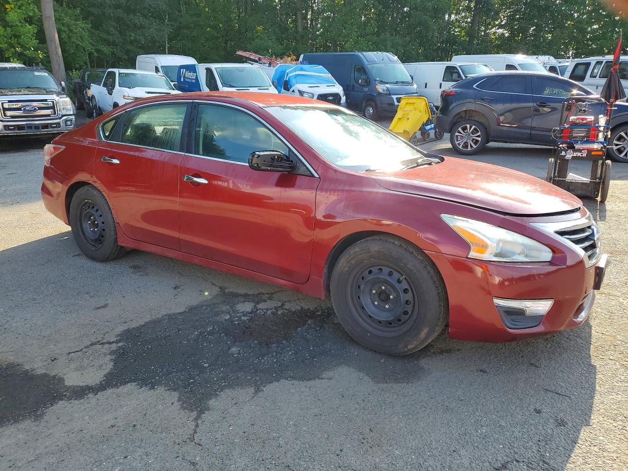 2014 Nissan Altima 2.5 S Burgundy vin: 1N4AL3AP7EN382181