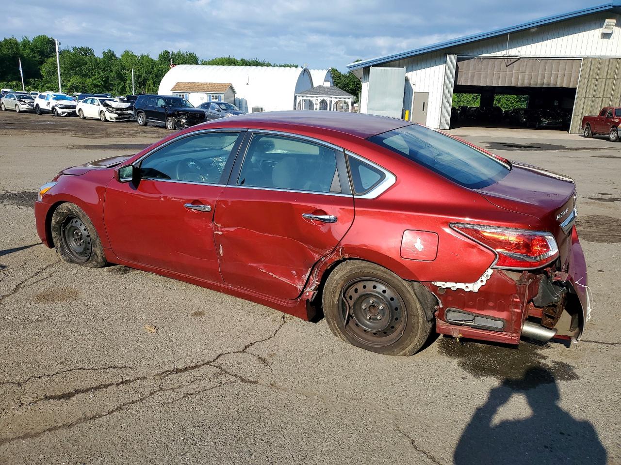 2014 Nissan Altima 2.5 S Burgundy vin: 1N4AL3AP7EN382181
