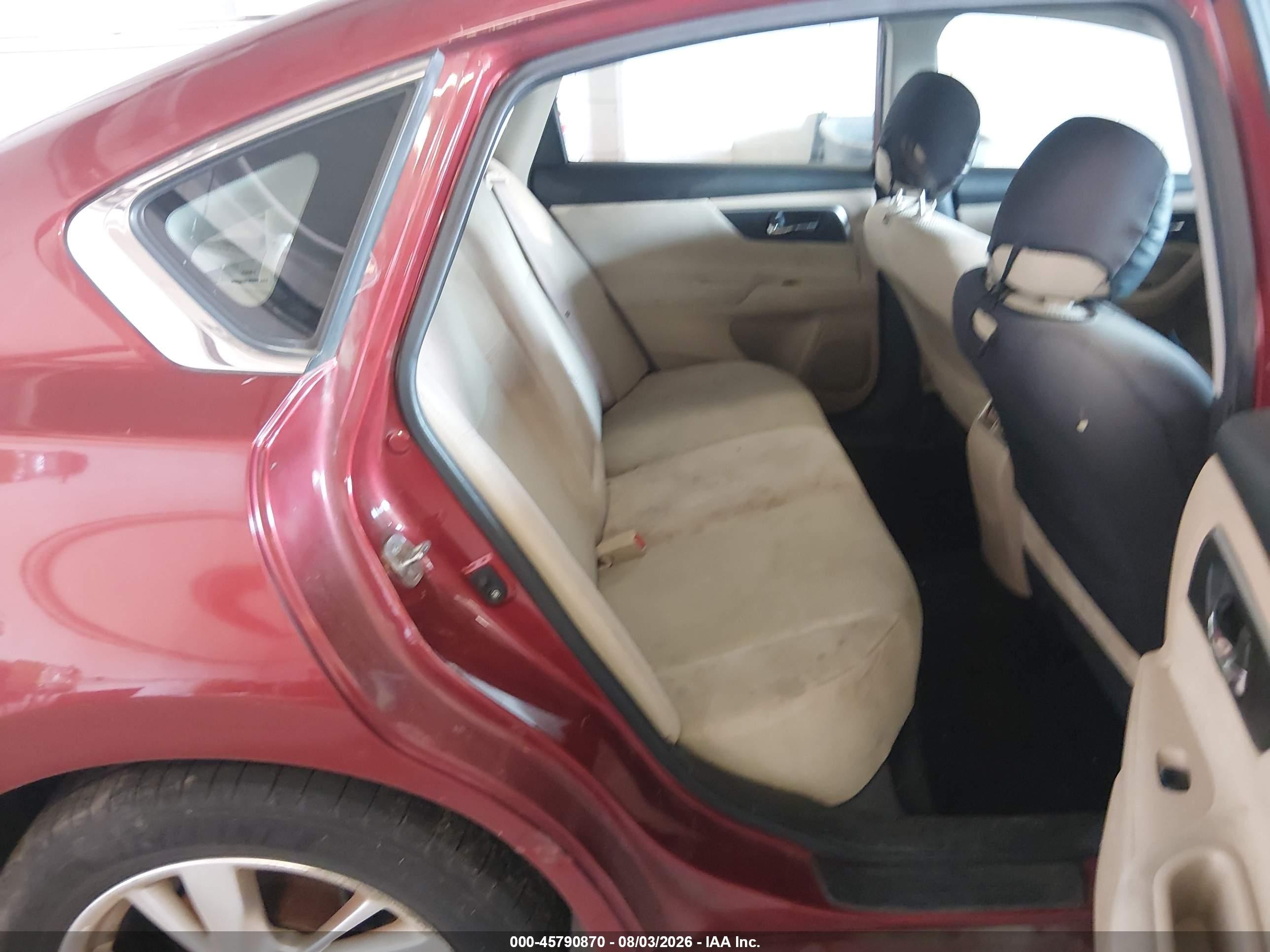 2015 Nissan Altima 2.5 Sv Red vin: 1N4AL3AP7FC123199