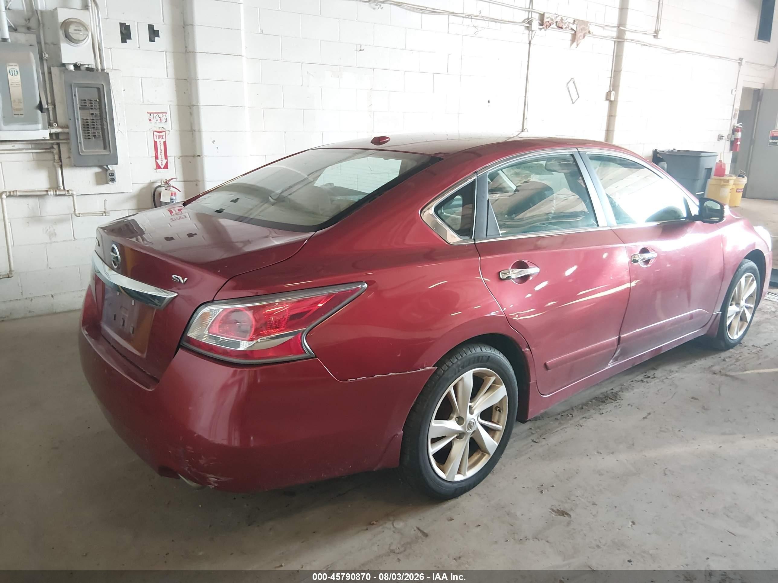2015 Nissan Altima 2.5 Sv Red vin: 1N4AL3AP7FC123199