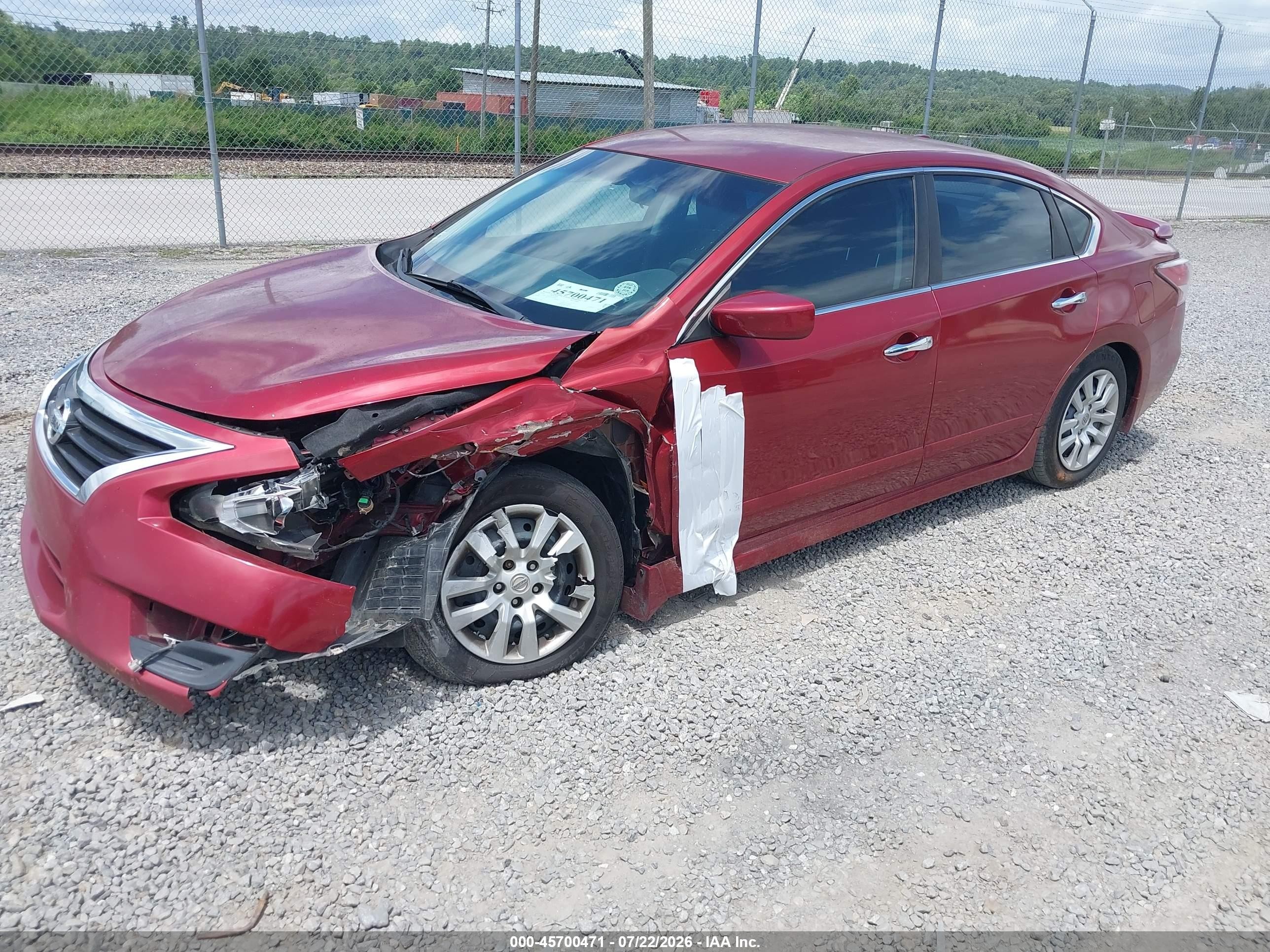 2015 Nissan Altima 2.5 S Red vin: 1N4AL3AP7FC124918