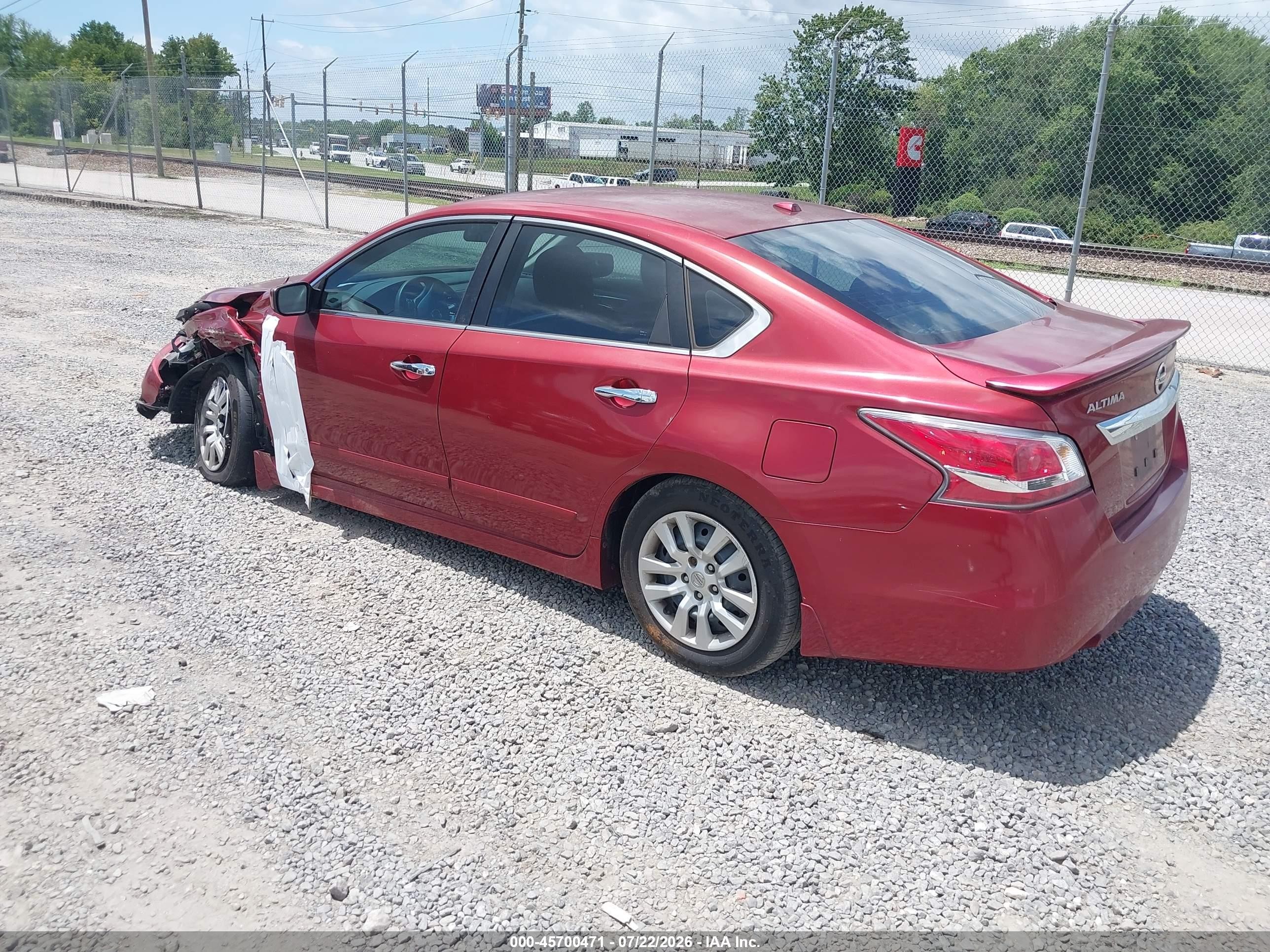 2015 Nissan Altima 2.5 S Red vin: 1N4AL3AP7FC124918