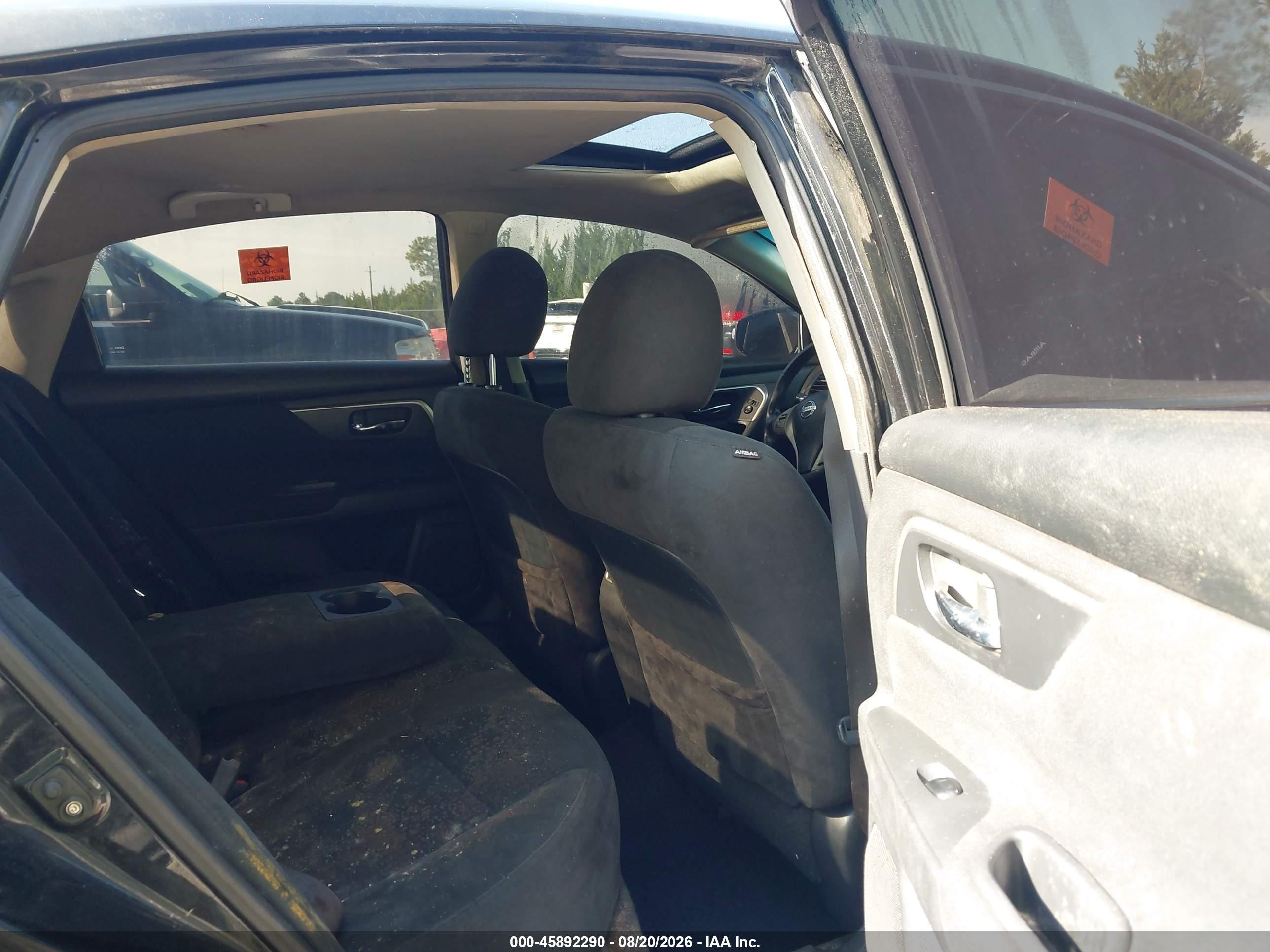 2015 Nissan Altima 2.5 Sv Black vin: 1N4AL3AP7FC163640