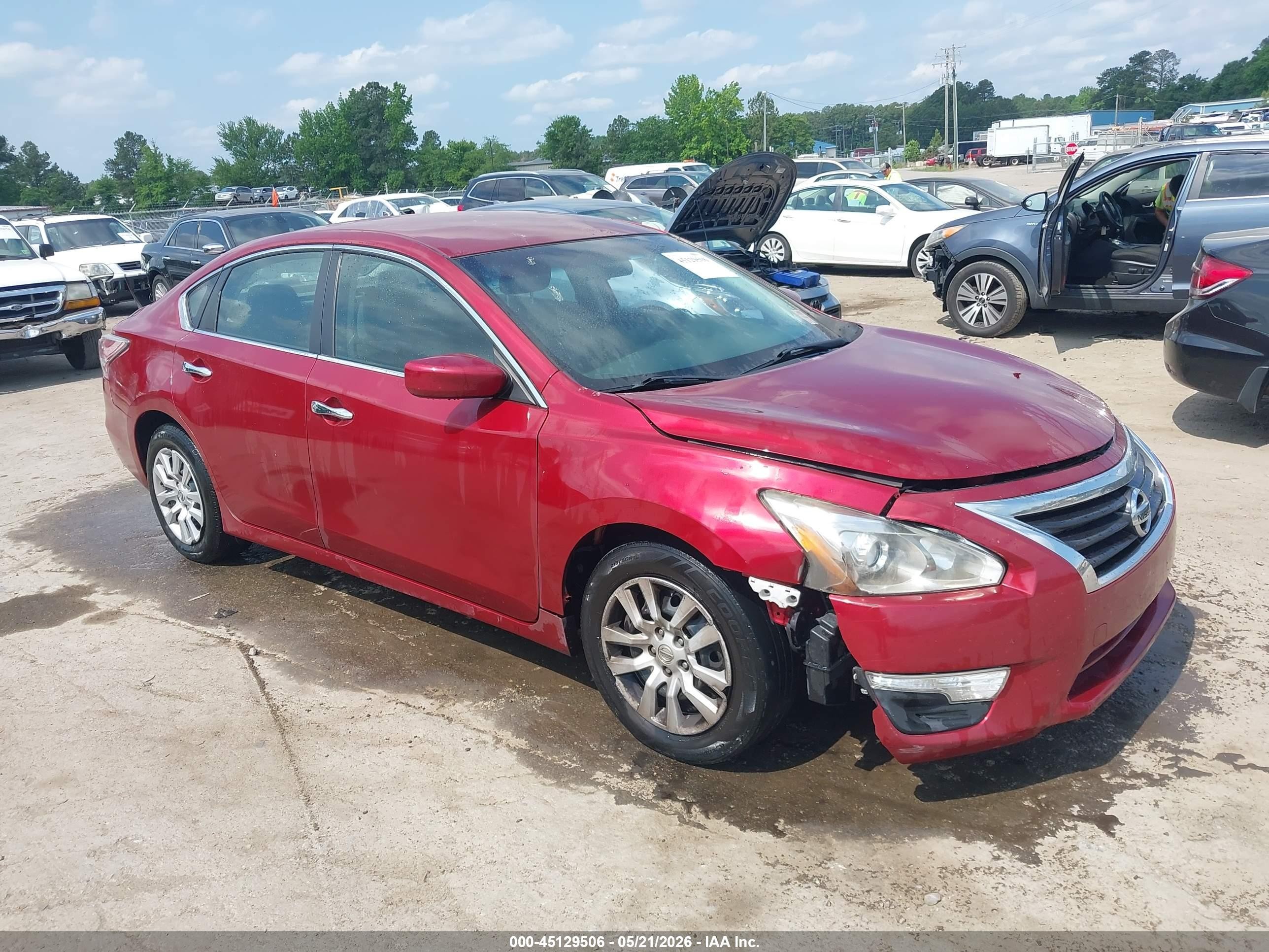 2015 Nissan Altima 2.5 S Бордовый vin: 1N4AL3AP7FC173696