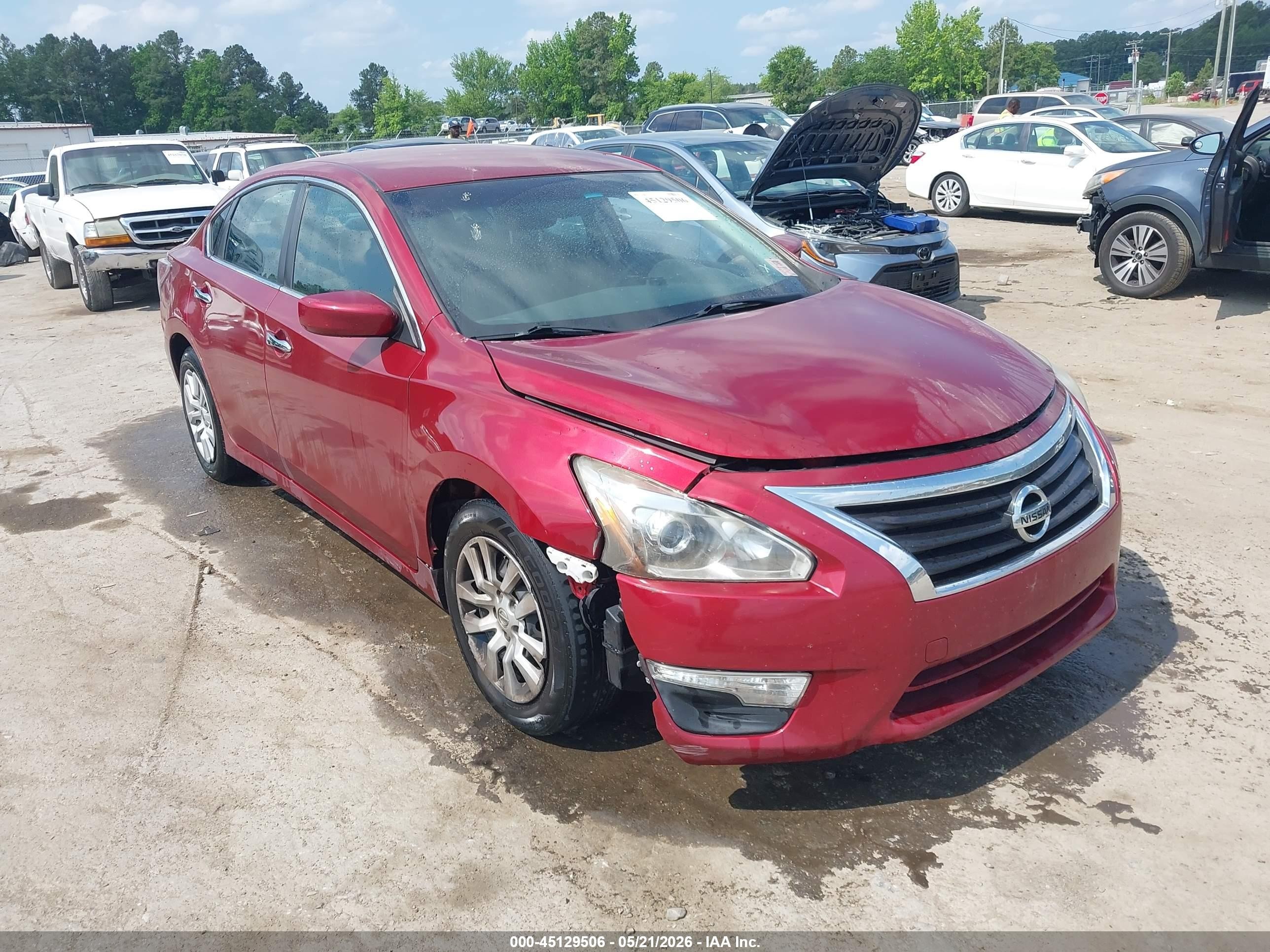 2015 Nissan Altima 2.5 S Burgundy vin: 1N4AL3AP7FC173696