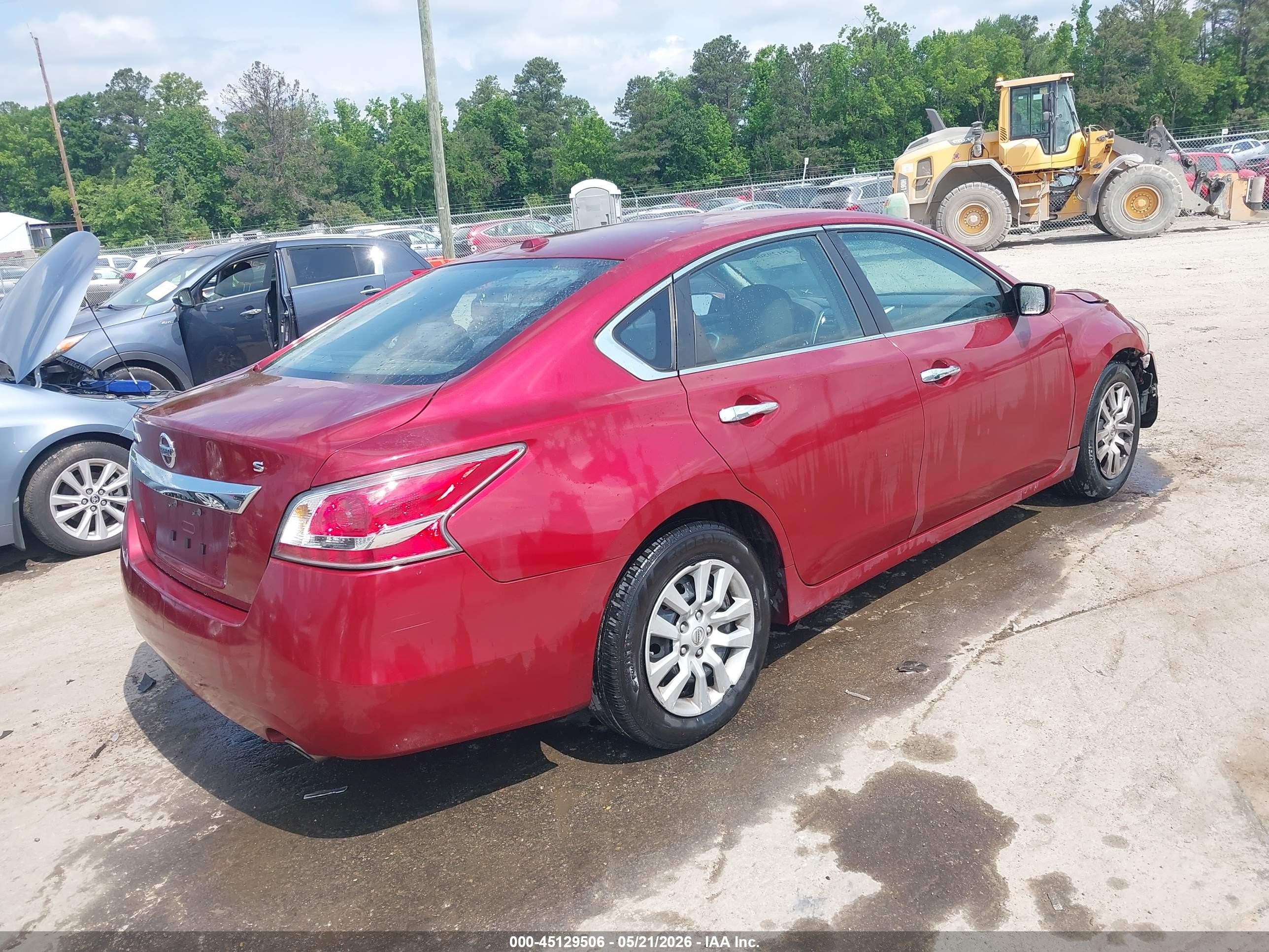 2015 Nissan Altima 2.5 S Burgundy vin: 1N4AL3AP7FC173696