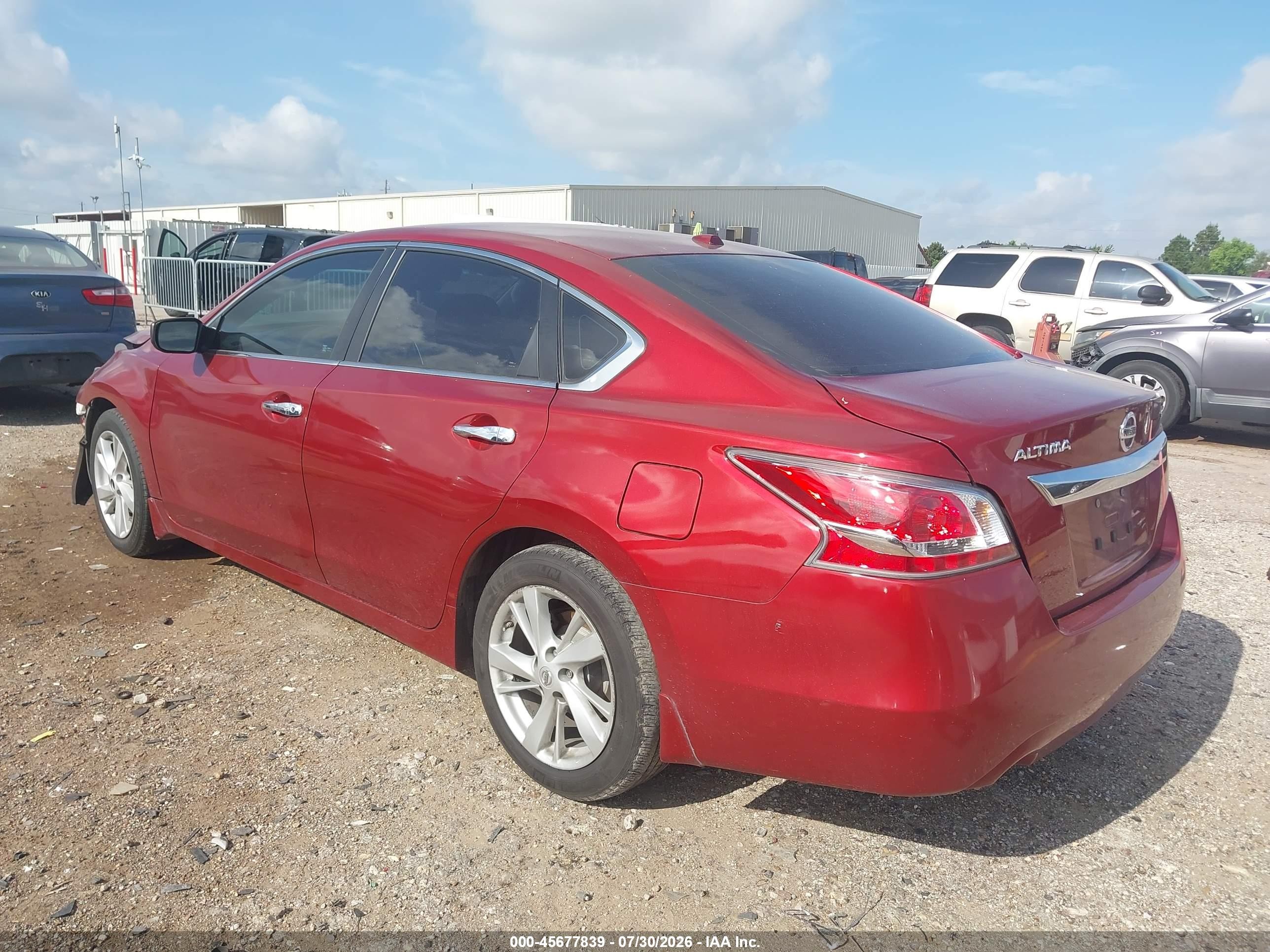 2015 Nissan Altima 2.5 Sv Red vin: 1N4AL3AP7FC193897