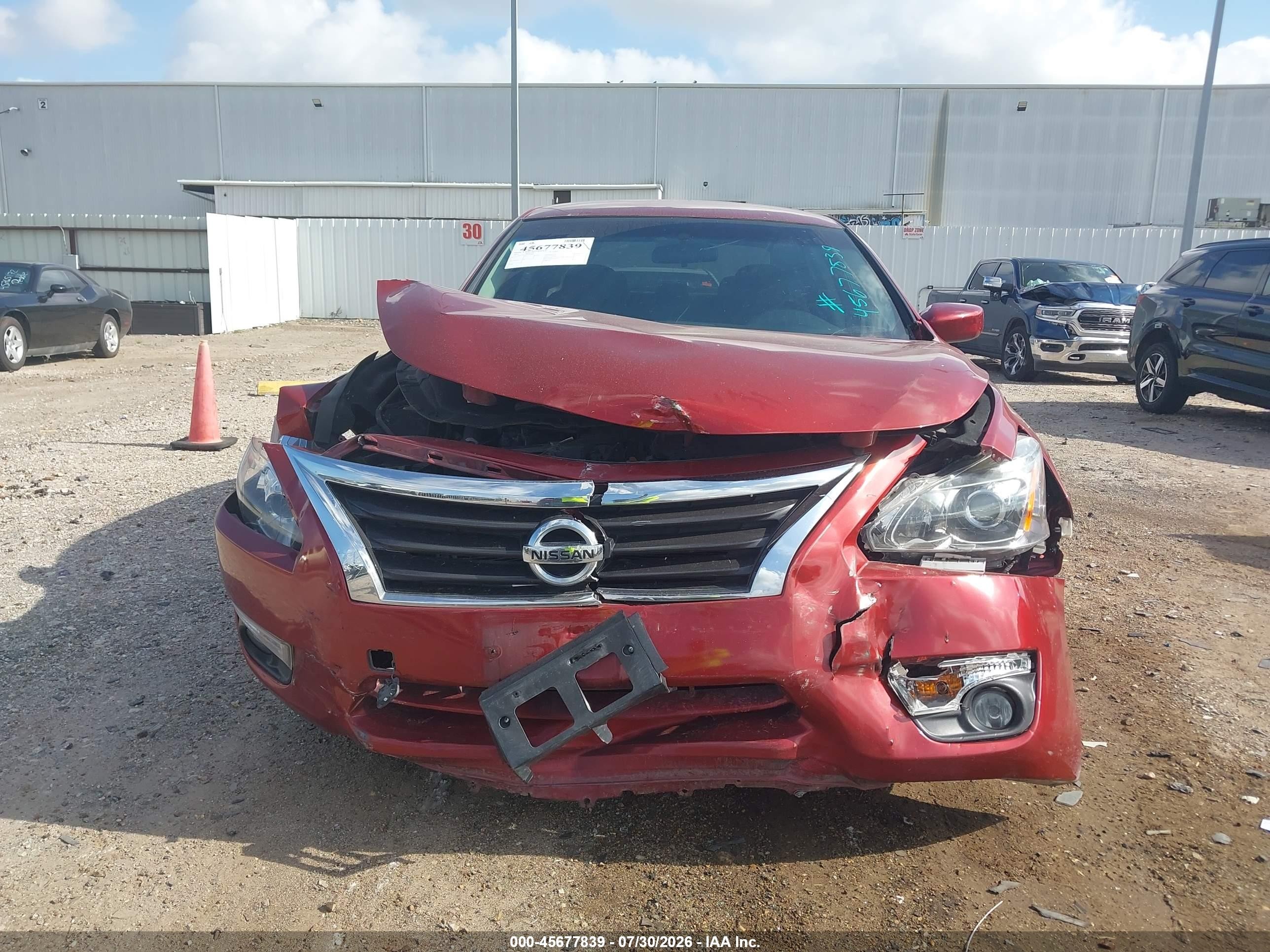 2015 Nissan Altima 2.5 Sv Red vin: 1N4AL3AP7FC193897