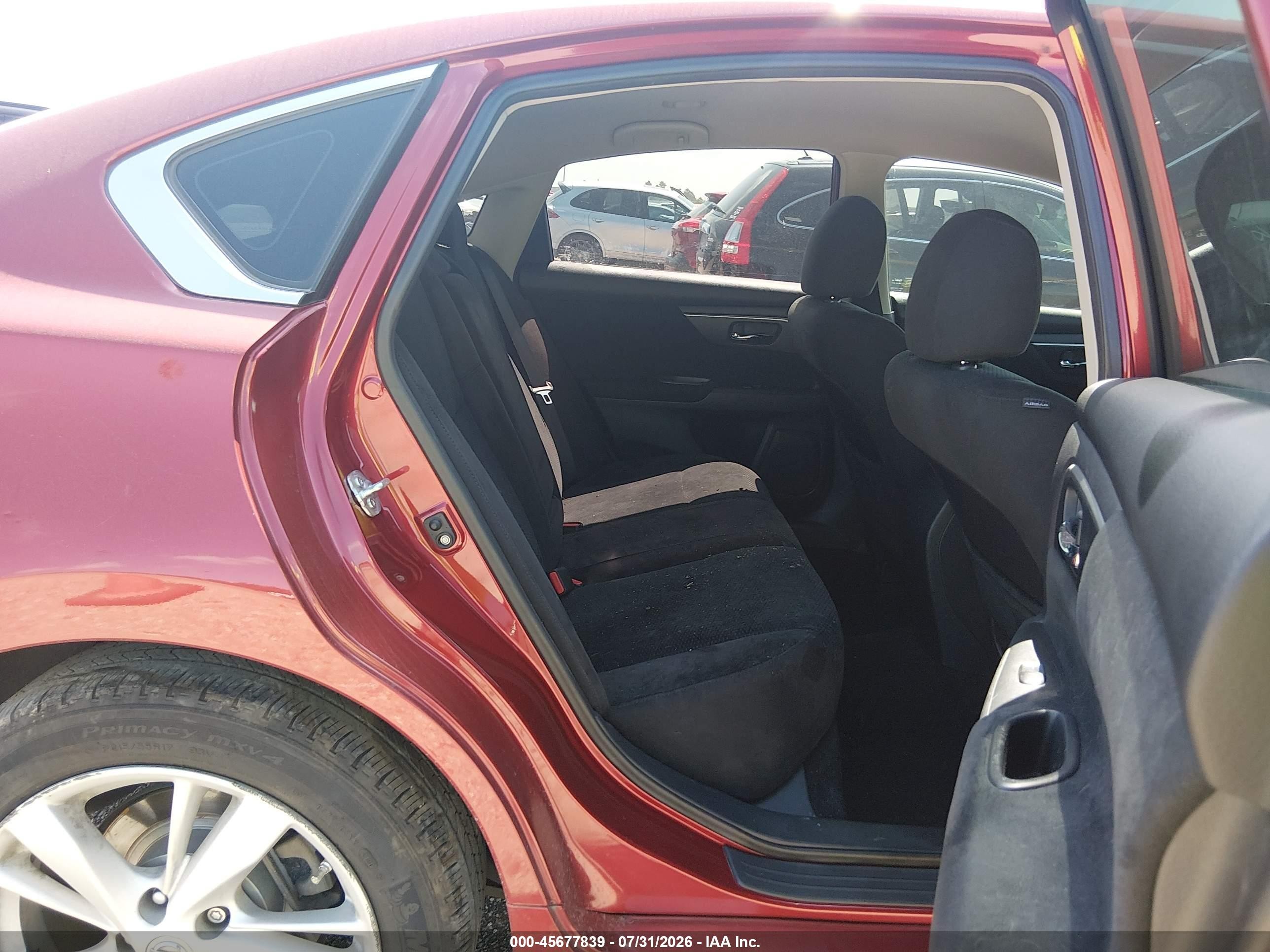2015 Nissan Altima 2.5 Sv Red vin: 1N4AL3AP7FC193897