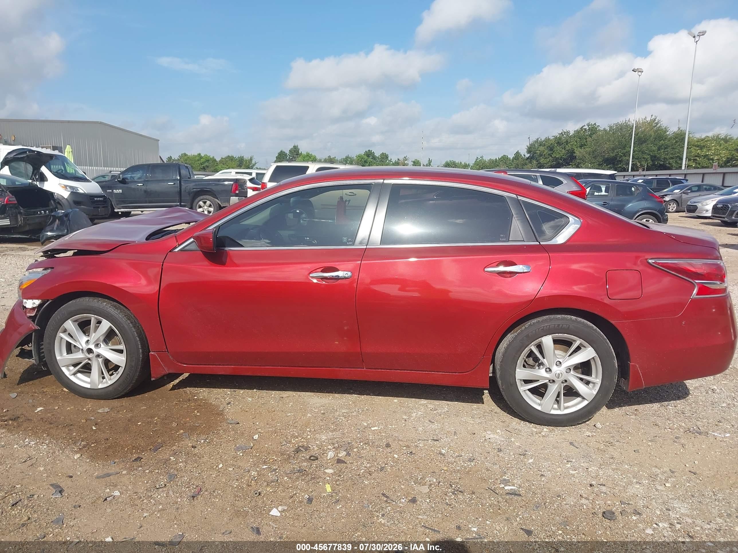 2015 Nissan Altima 2.5 Sv Red vin: 1N4AL3AP7FC193897