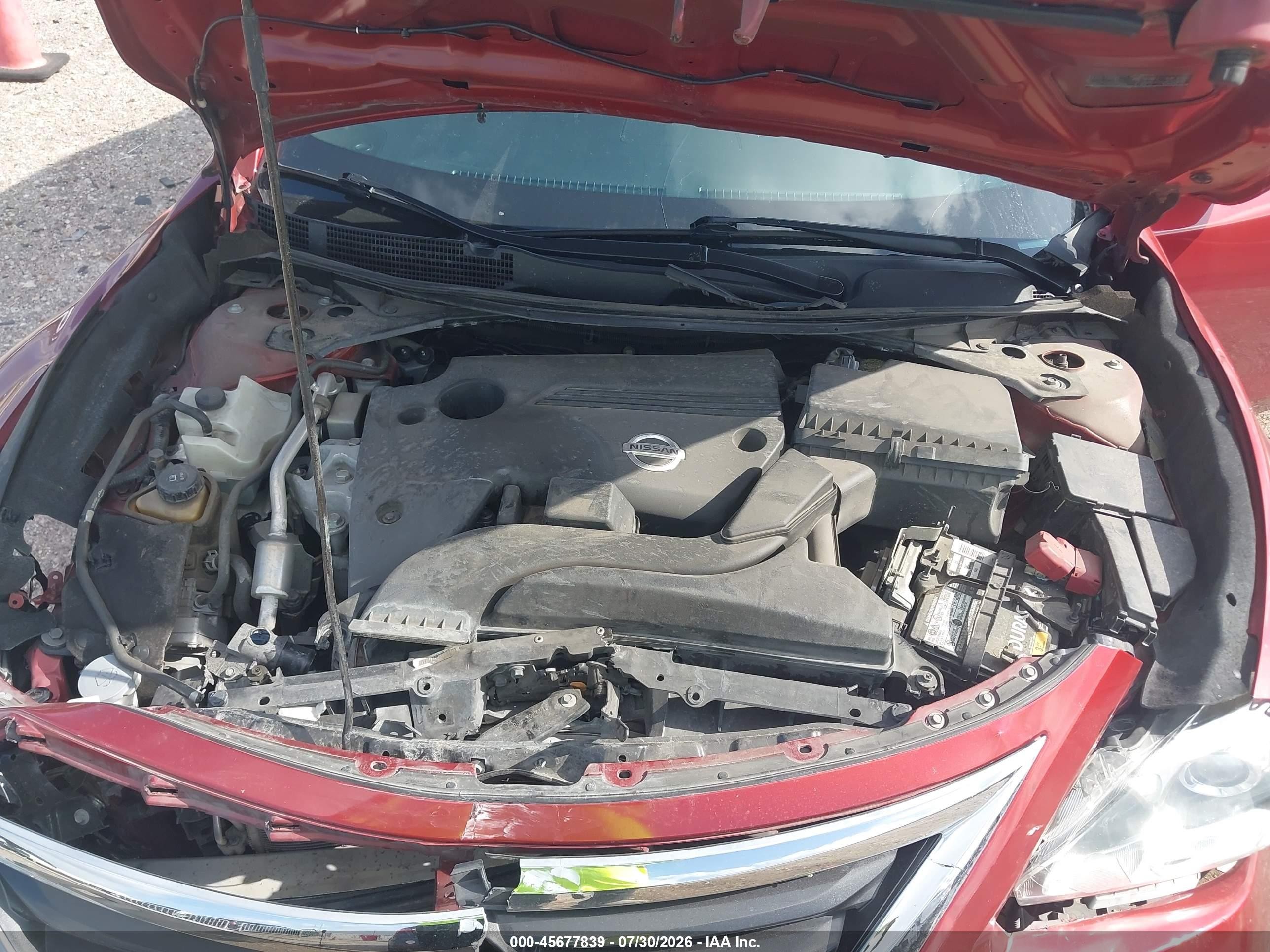 2015 Nissan Altima 2.5 Sv Red vin: 1N4AL3AP7FC193897