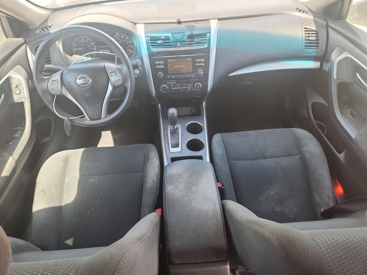 2015 Nissan Altima 2.5 S White vin: 1N4AL3AP7FC197464 Damage: Left Front Seat, Stained, Permanent