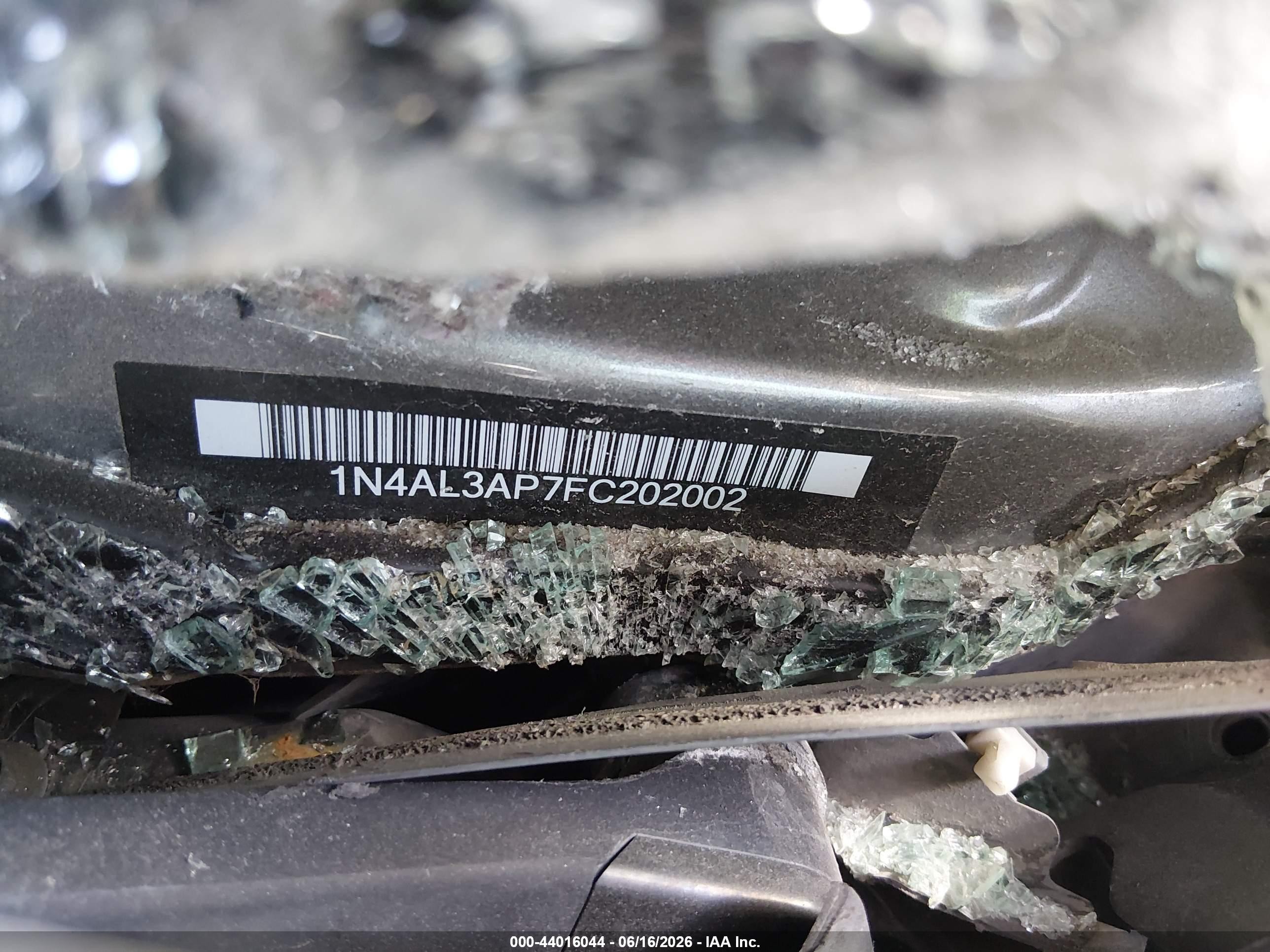 2015 Nissan Altima 2.5 S Серый vin: 1N4AL3AP7FC202002