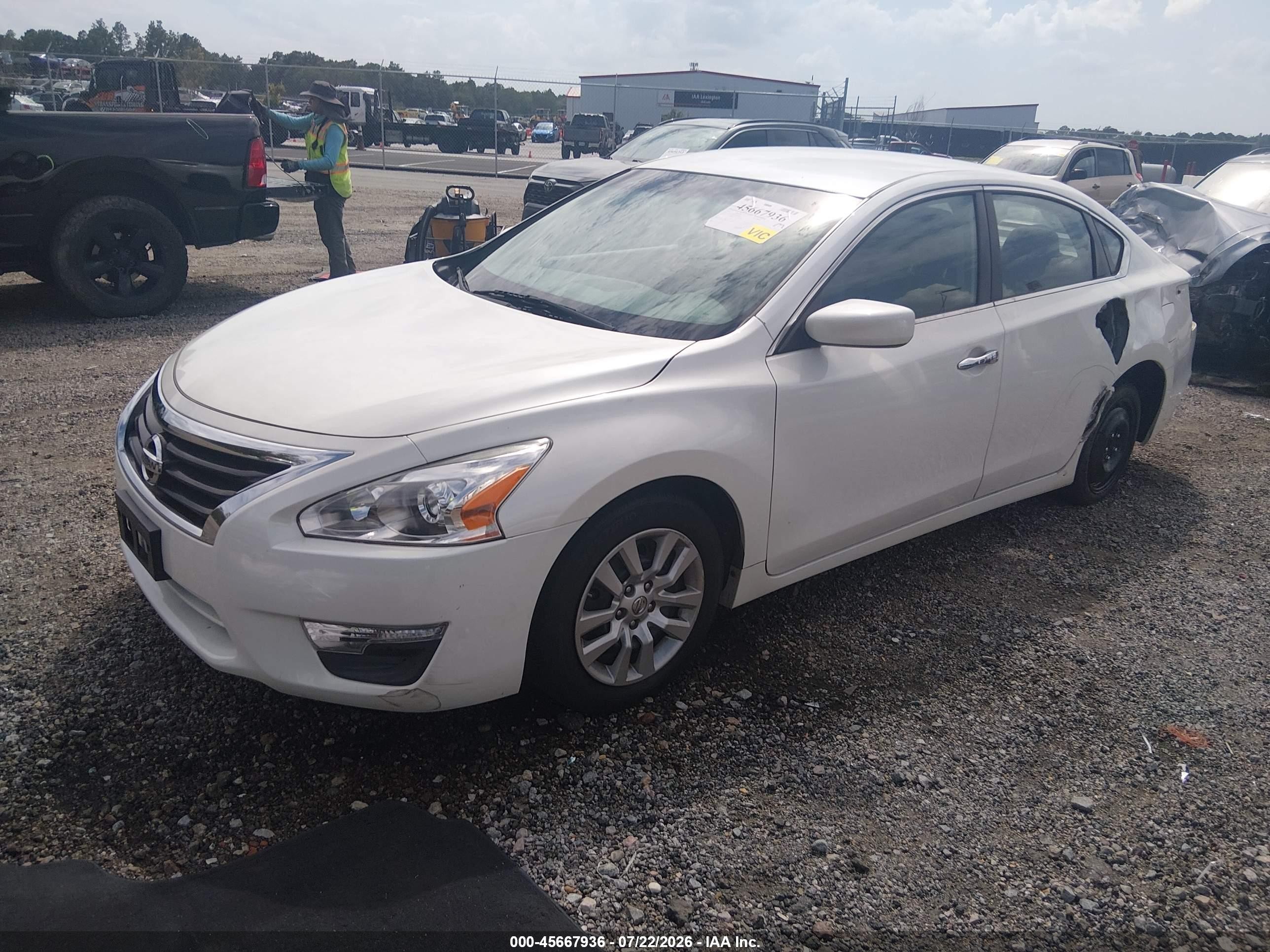 2015 Nissan Altima 2.5/2.5 S/2.5 Sl/2.5 Sv White vin: 1N4AL3AP7FC215008