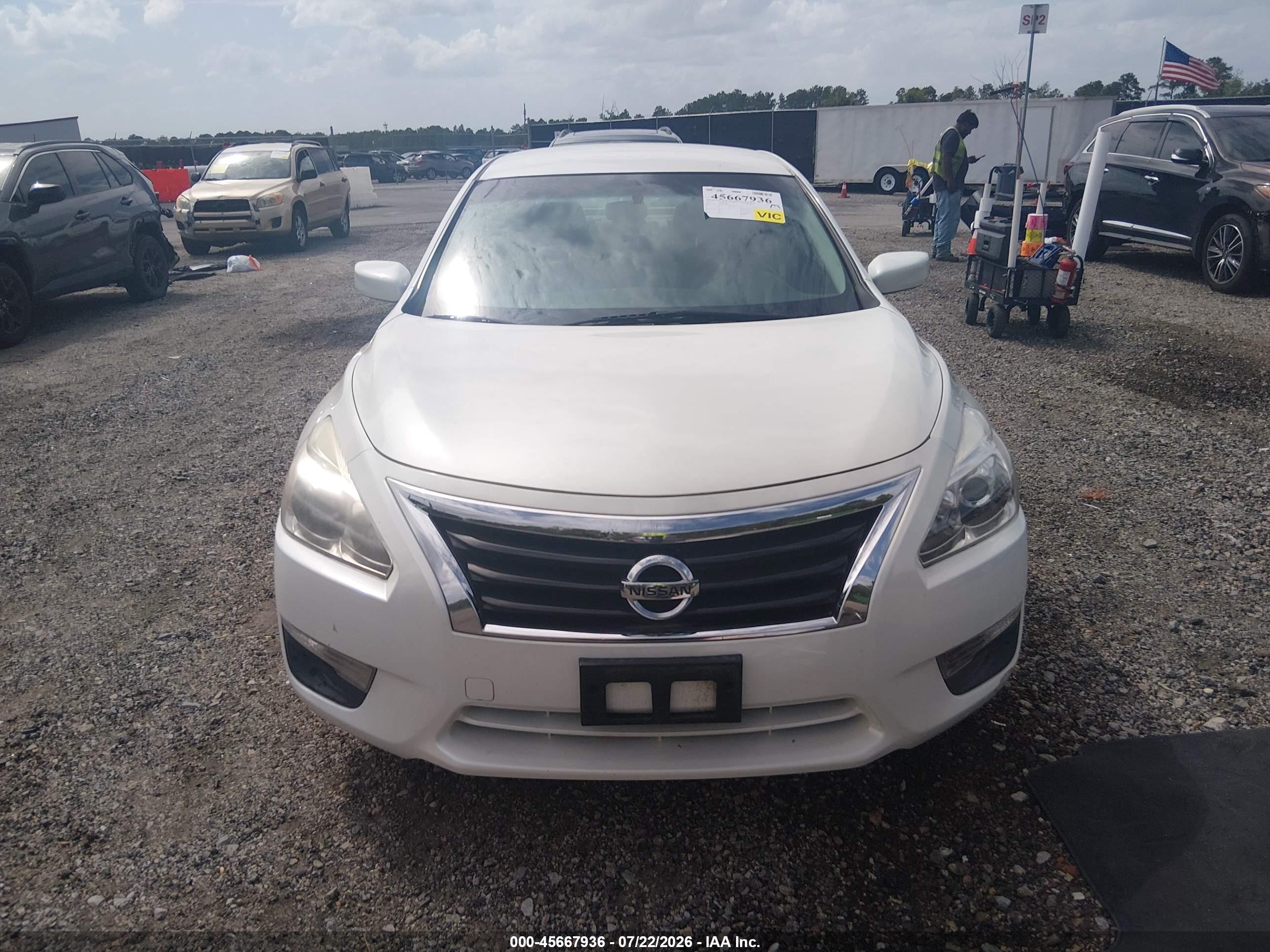 2015 Nissan Altima 2.5/2.5 S/2.5 Sl/2.5 Sv White vin: 1N4AL3AP7FC215008