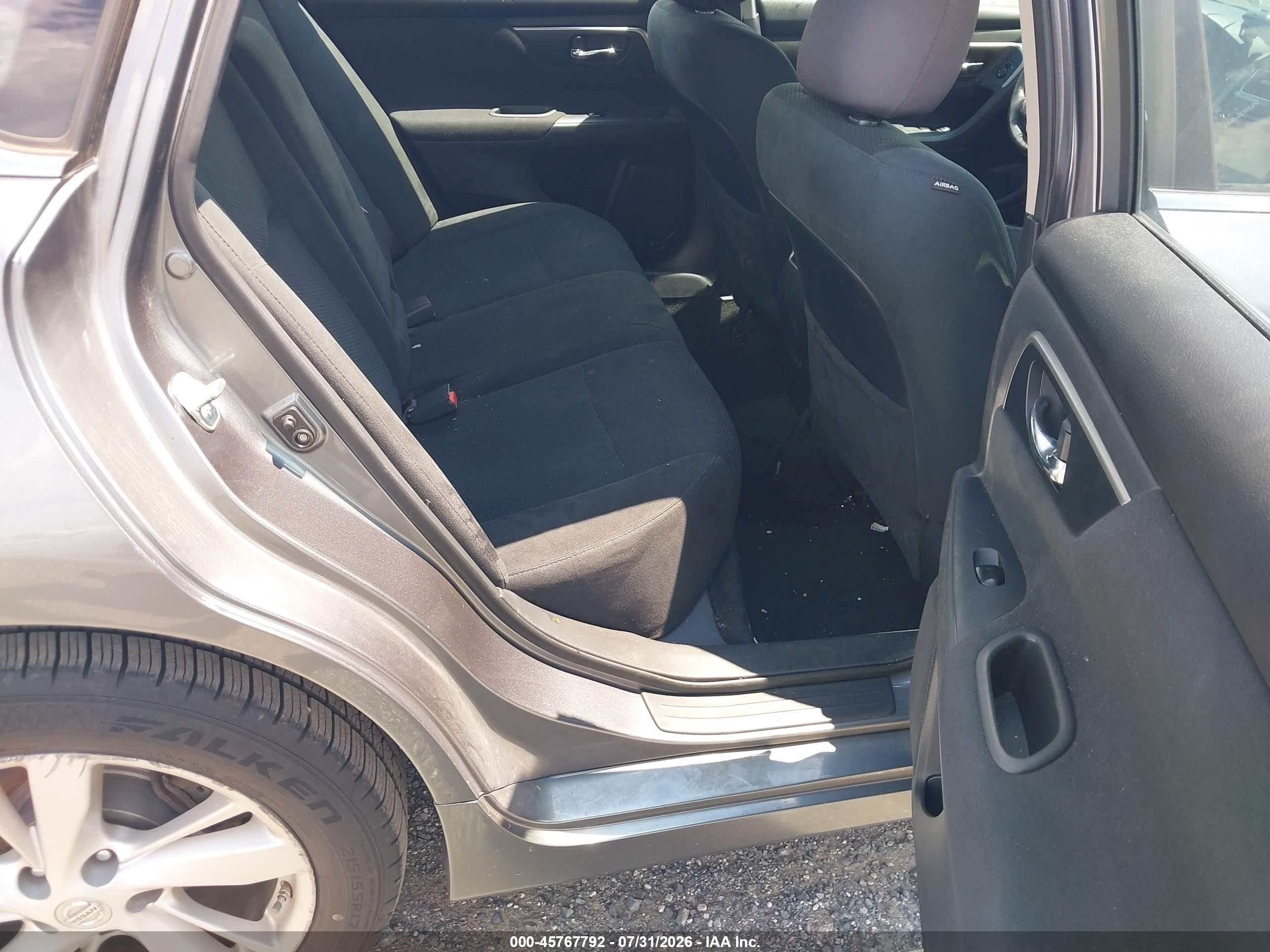 2015 Nissan Altima 2.5 Sv Gray vin: 1N4AL3AP7FC217972