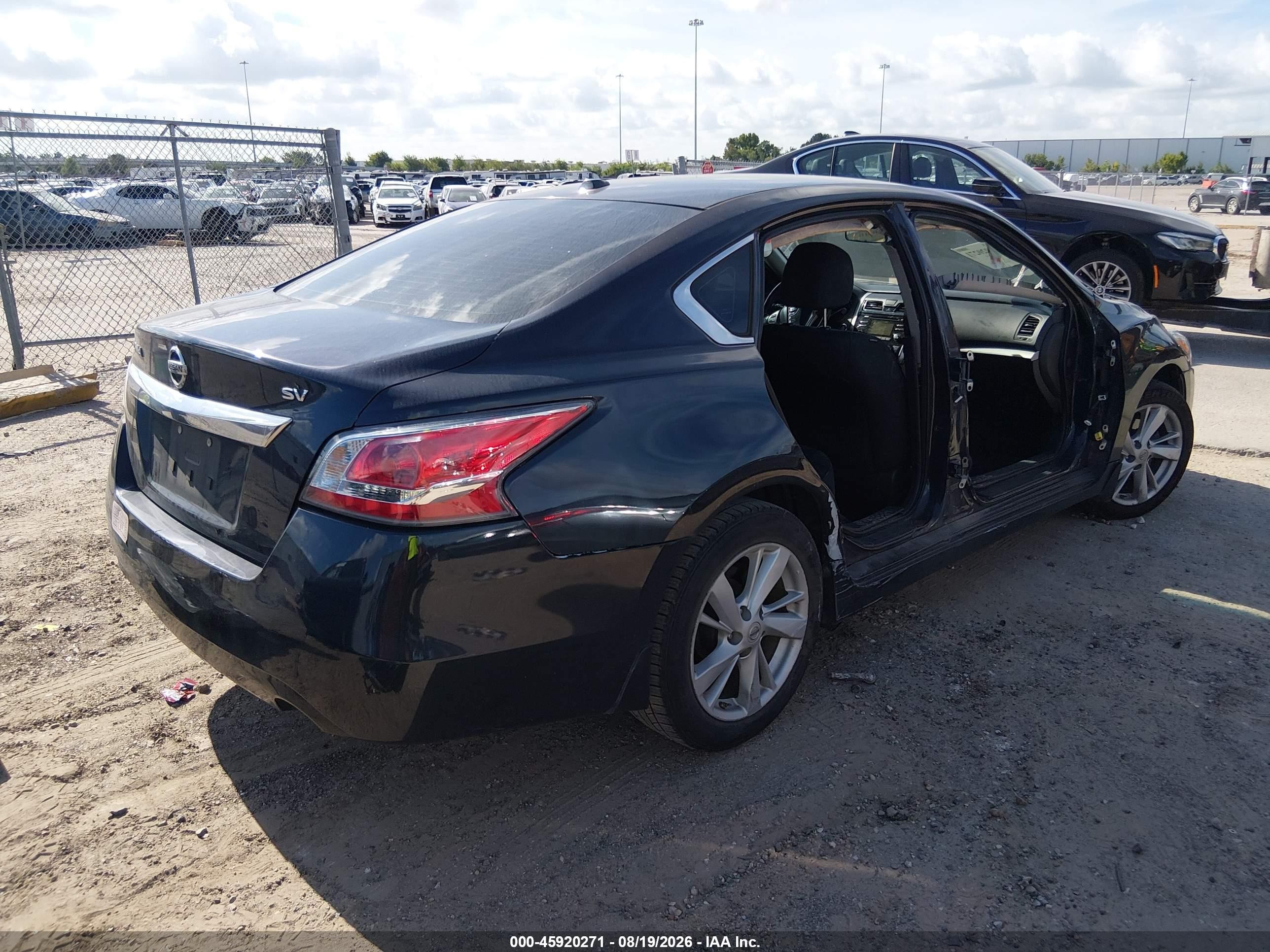 2015 Nissan Altima 2.5 Sv Black vin: 1N4AL3AP7FC243200