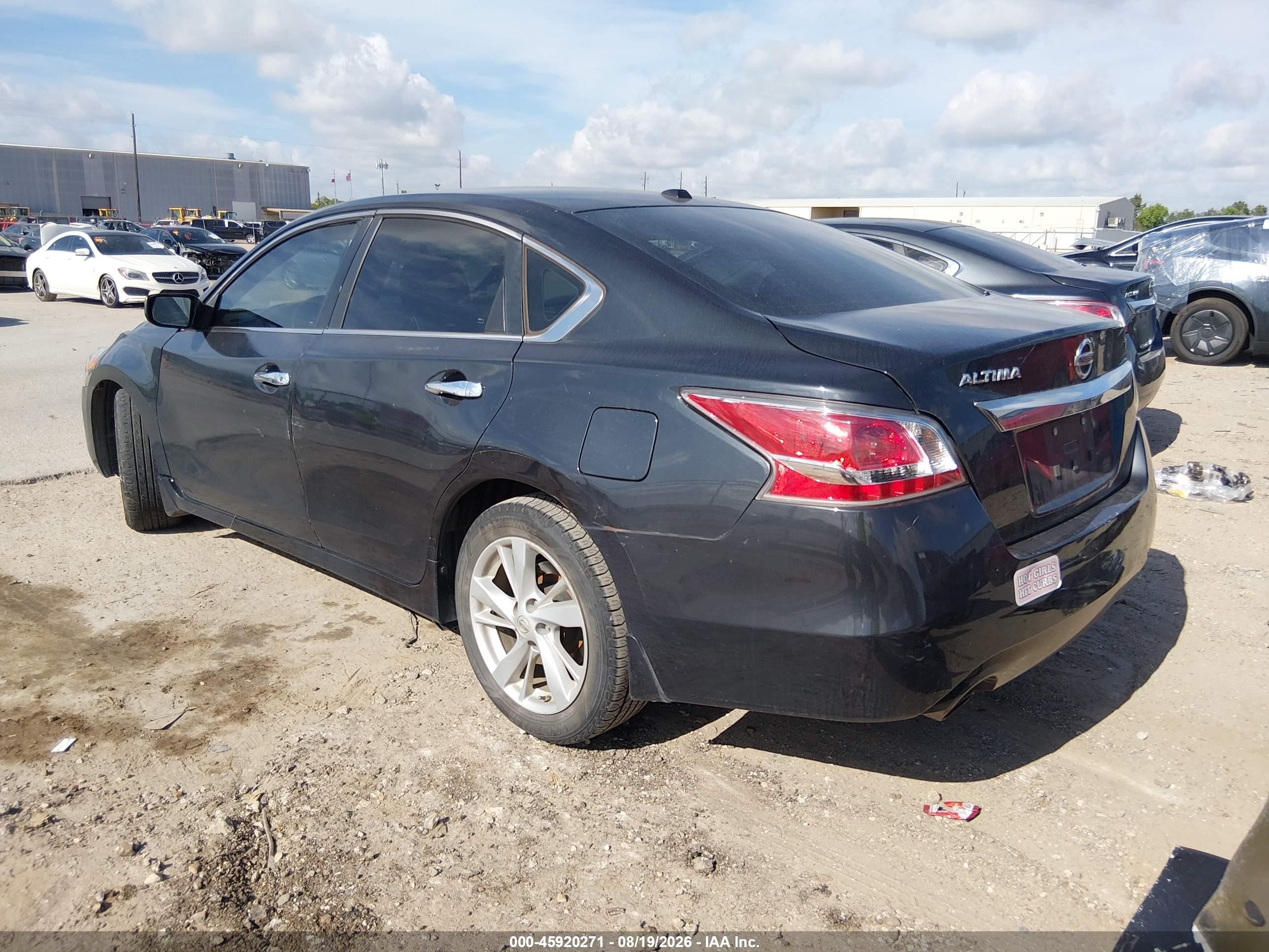 2015 Nissan Altima 2.5 Sv Black vin: 1N4AL3AP7FC243200