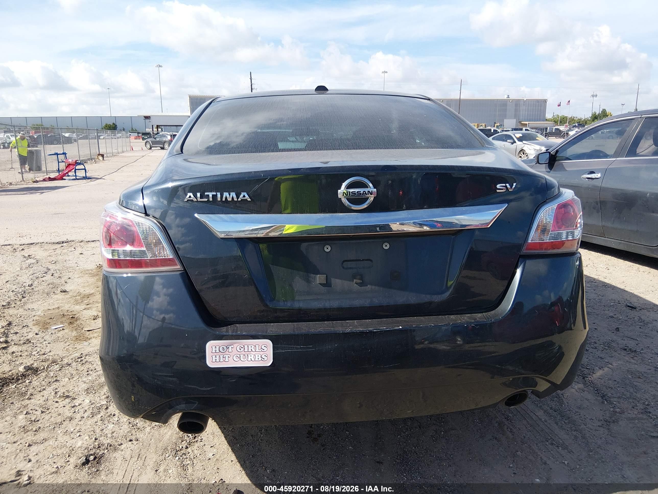2015 Nissan Altima 2.5 Sv Black vin: 1N4AL3AP7FC243200