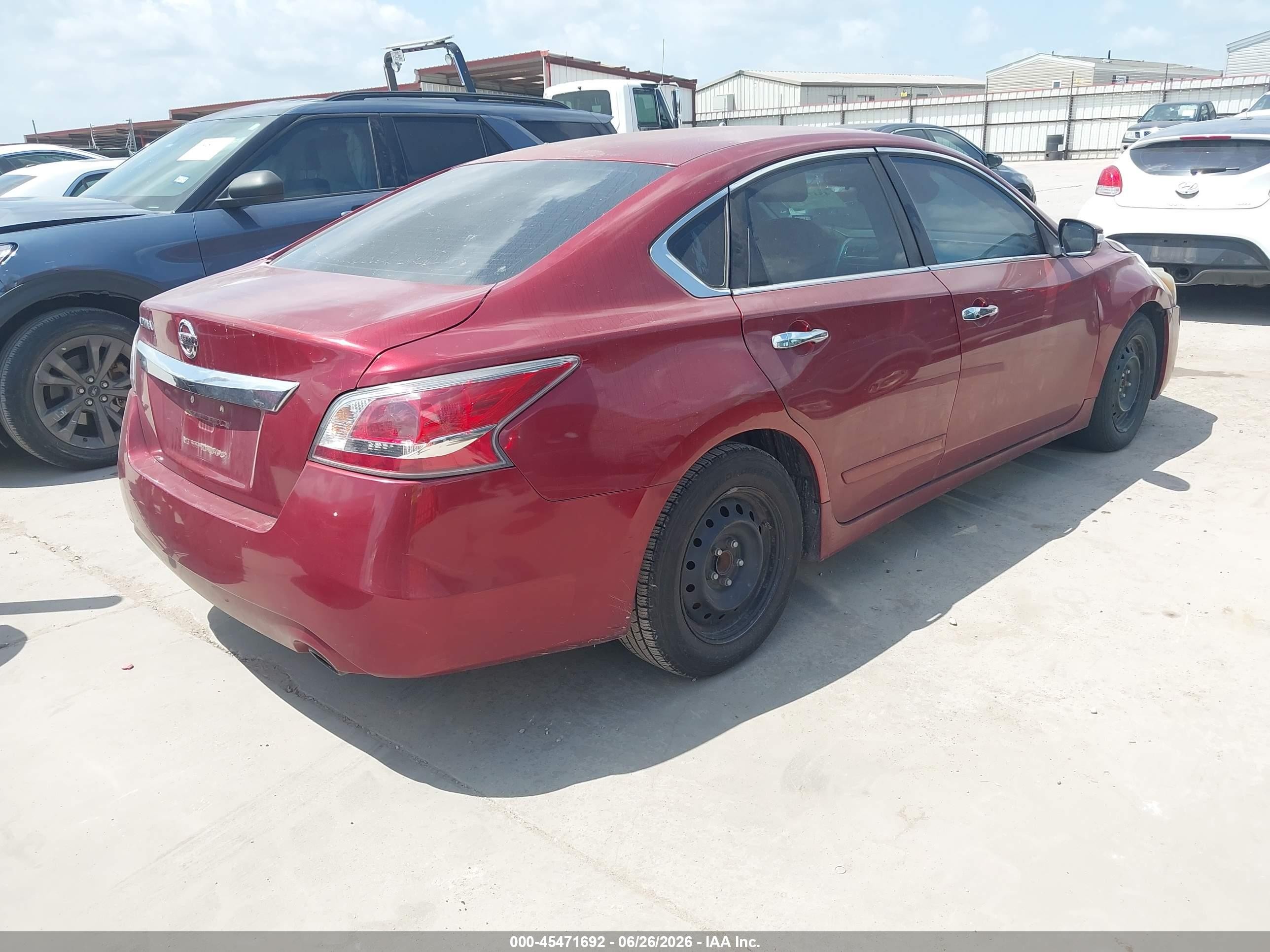 2015 Nissan Altima 2.5/2.5 S/2.5 Sl/2.5 Sv Maroon vin: 1N4AL3AP7FC243262