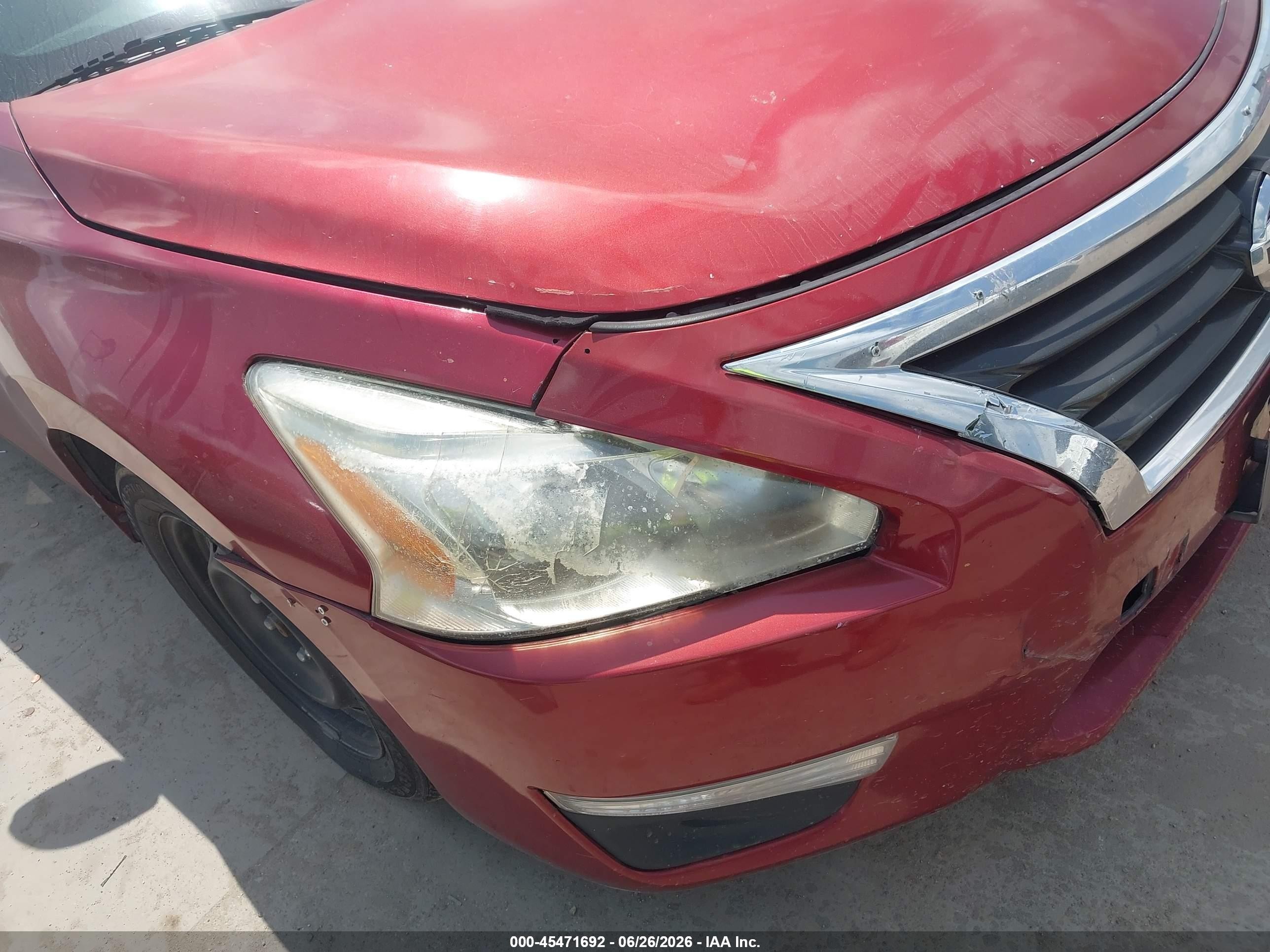 2015 Nissan Altima 2.5/2.5 S/2.5 Sl/2.5 Sv Maroon vin: 1N4AL3AP7FC243262