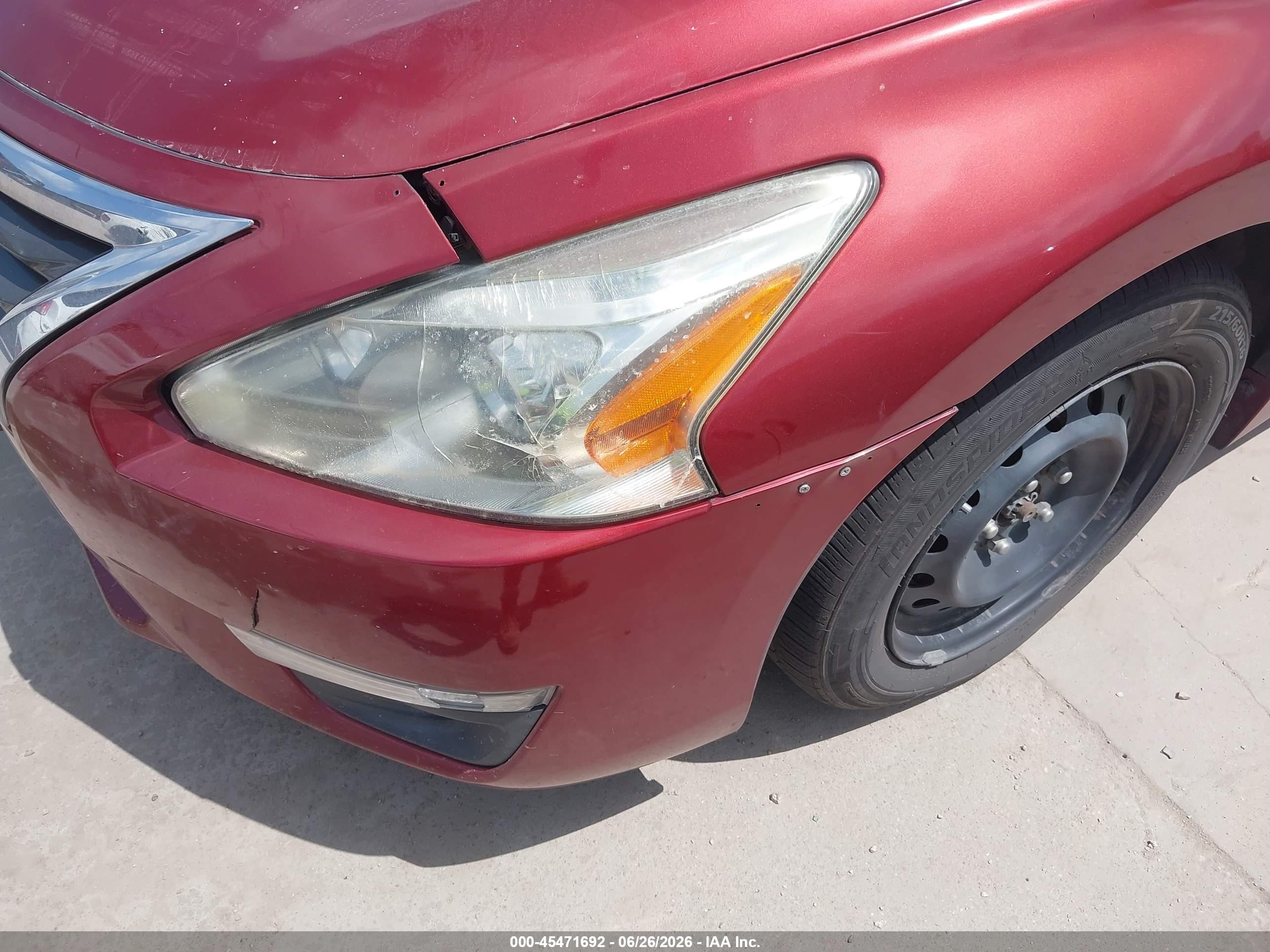 2015 Nissan Altima 2.5/2.5 S/2.5 Sl/2.5 Sv Maroon vin: 1N4AL3AP7FC243262