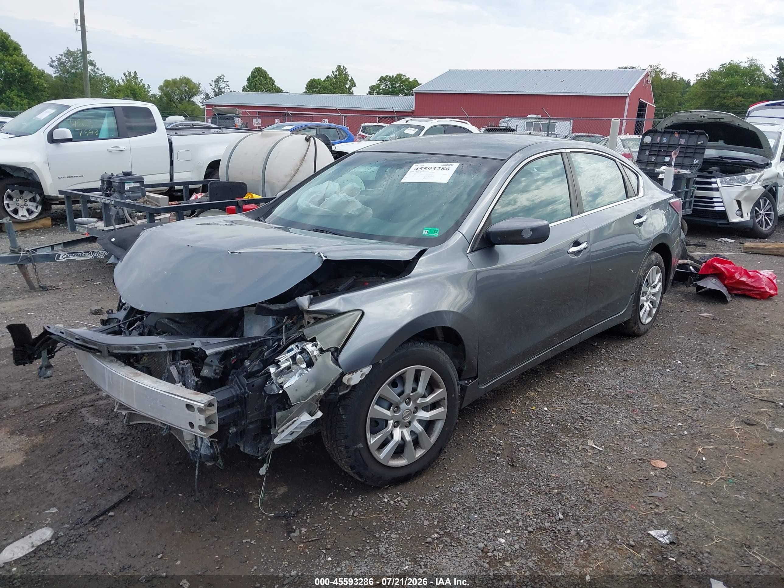 2015 Nissan Altima 2.5/2.5 S/2.5 Sl/2.5 Sv Gray vin: 1N4AL3AP7FC255816