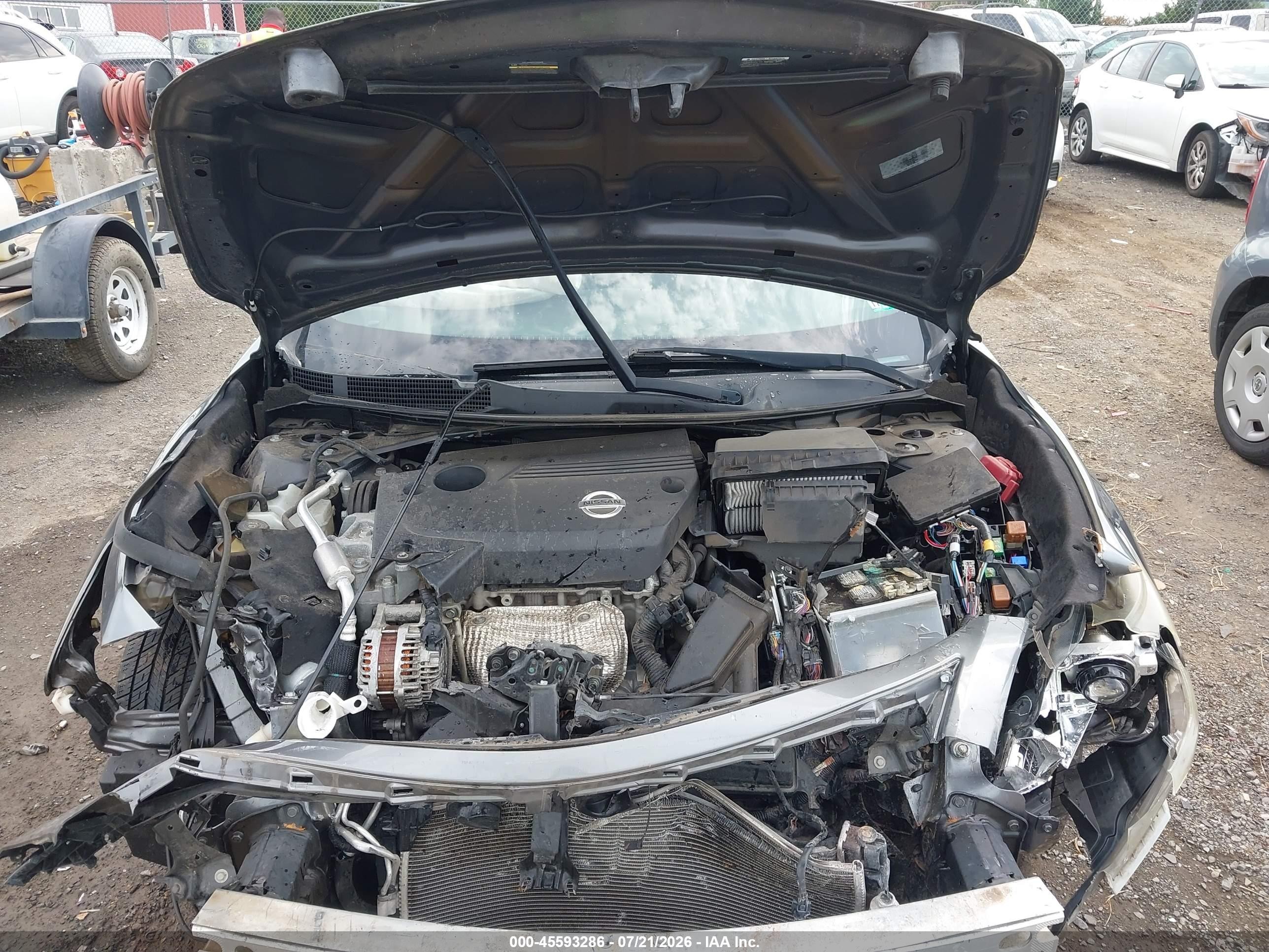 2015 Nissan Altima 2.5/2.5 S/2.5 Sl/2.5 Sv Gray vin: 1N4AL3AP7FC255816