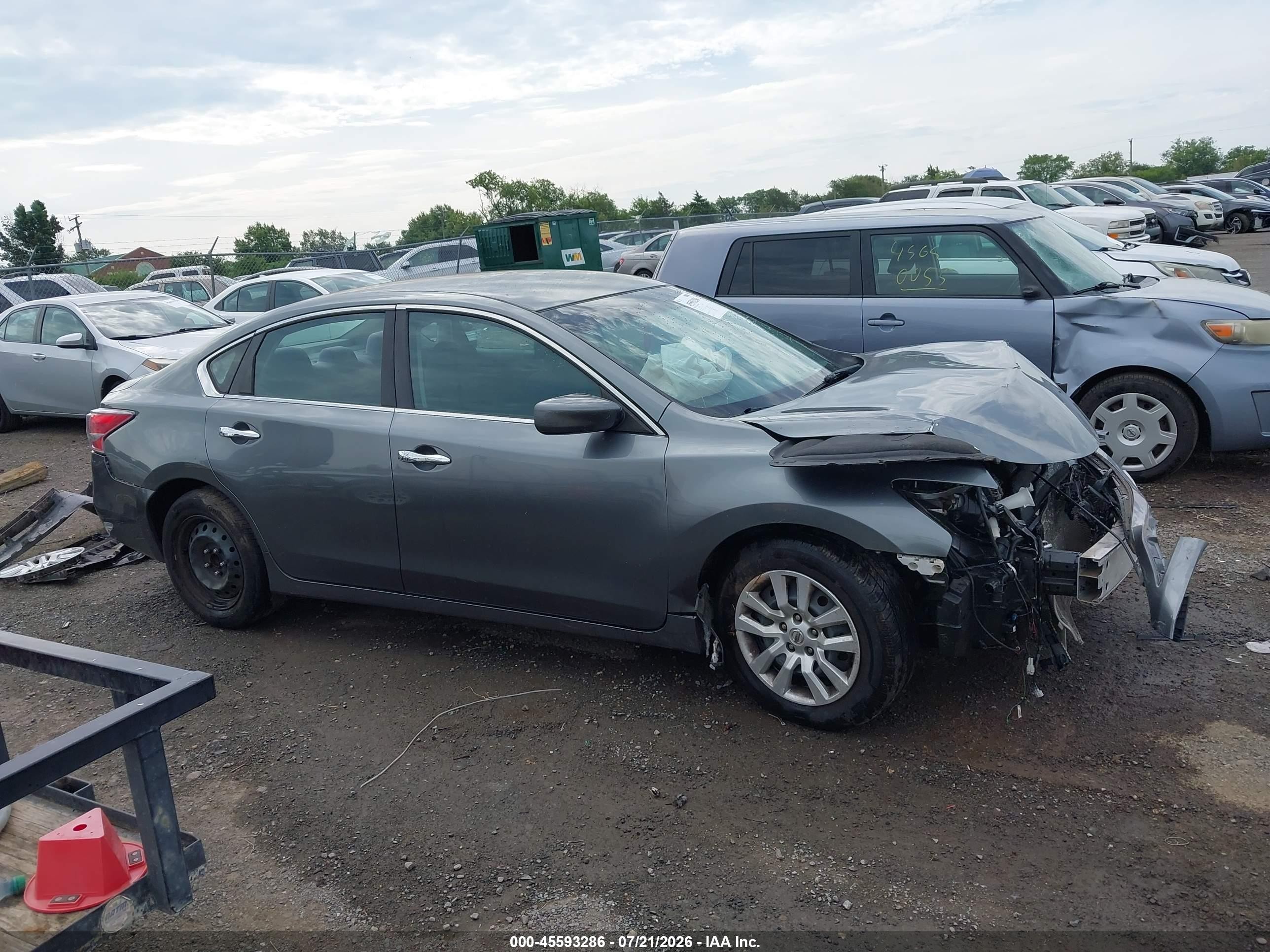 2015 Nissan Altima 2.5/2.5 S/2.5 Sl/2.5 Sv Gray vin: 1N4AL3AP7FC255816