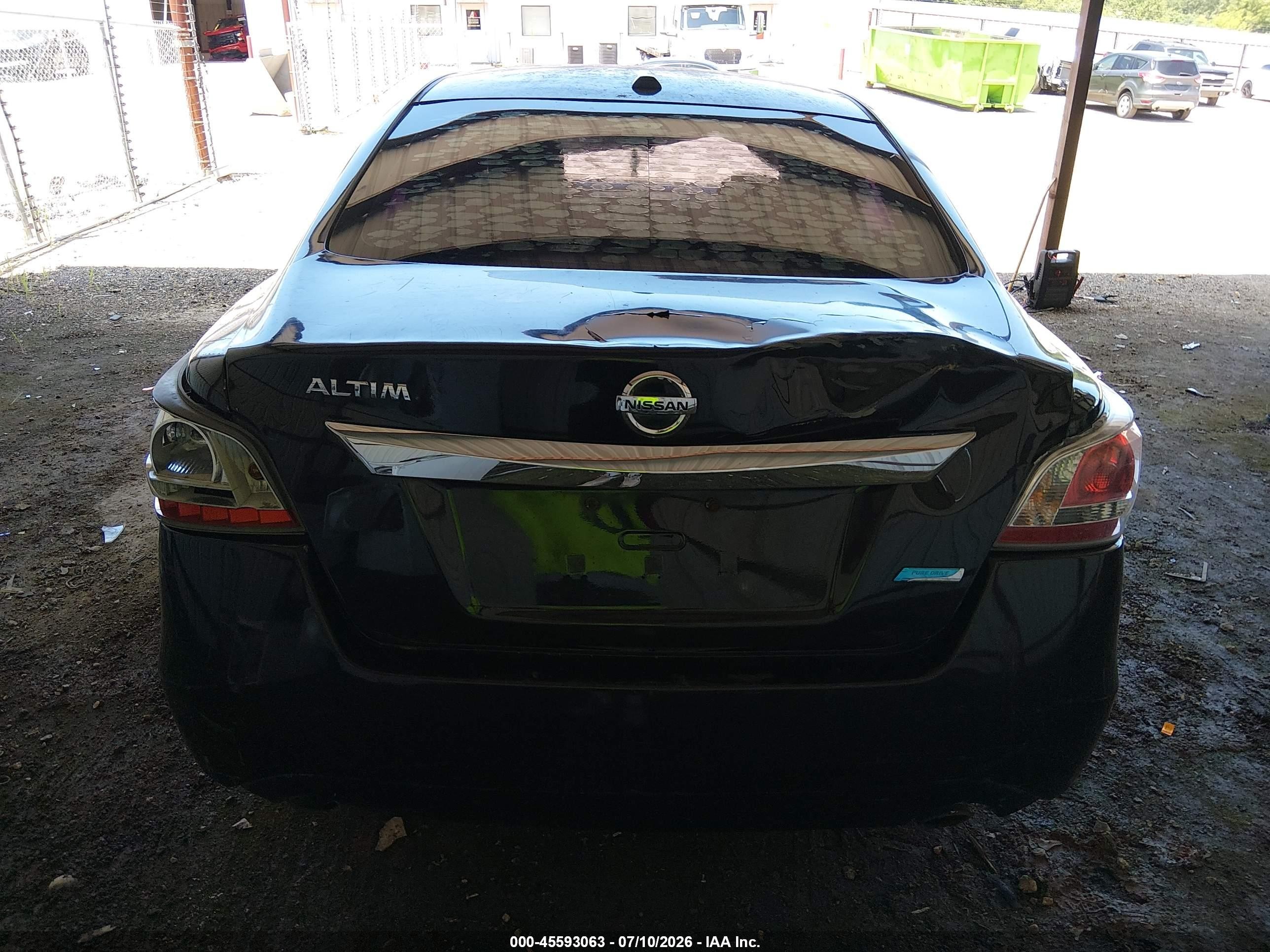 2015 Nissan Altima 2.5/2.5 S/2.5 Sl/2.5 Sv Black vin: 1N4AL3AP7FC278500