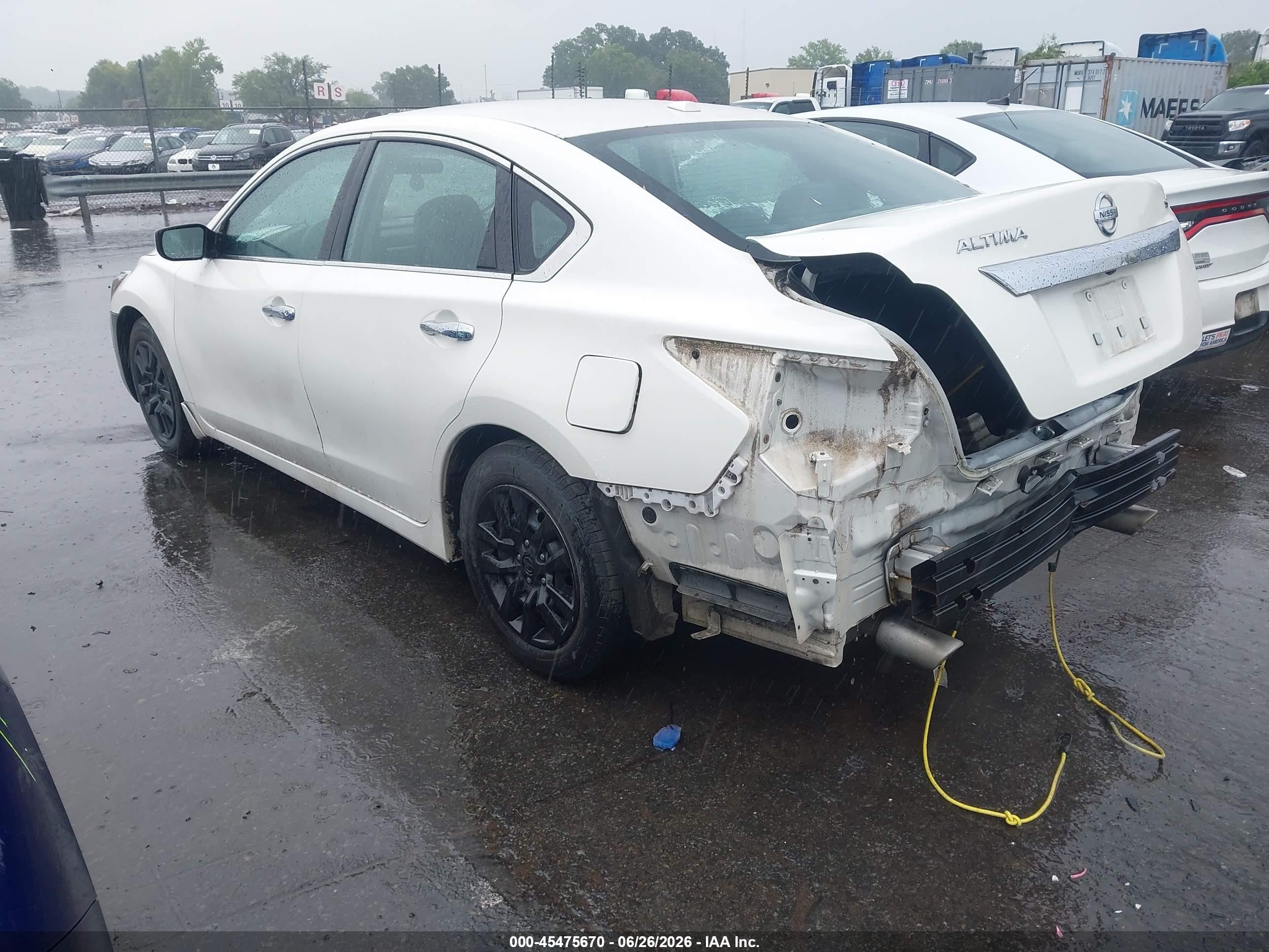 2015 Nissan Altima 2.5 S White vin: 1N4AL3AP7FC285575