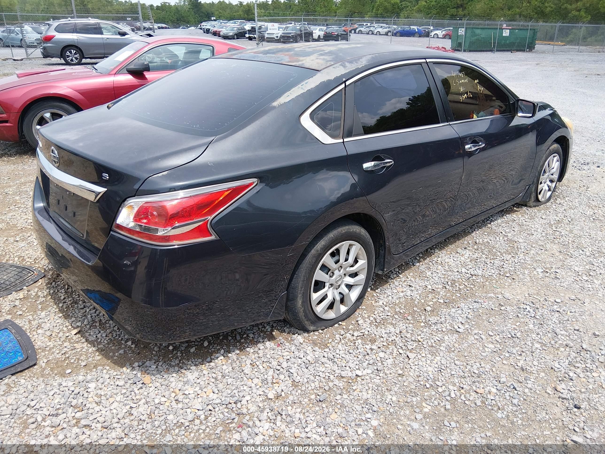 2015 Nissan Altima 2.5 S Black vin: 1N4AL3AP7FC417489