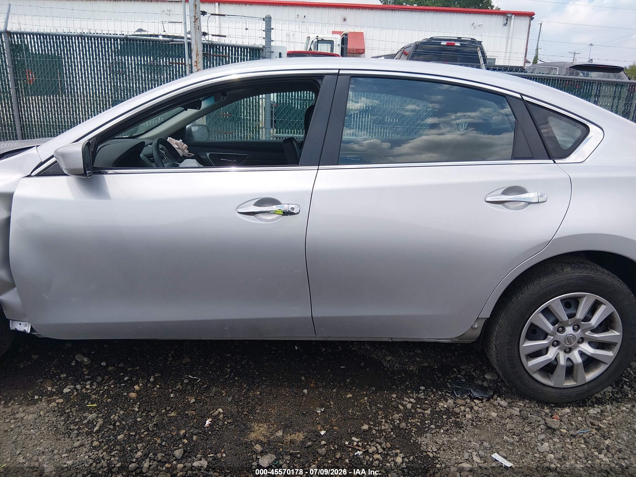 2015 Nissan Altima 2.5/2.5 S/2.5 Sl/2.5 Sv Silver vin: 1N4AL3AP7FC430176
