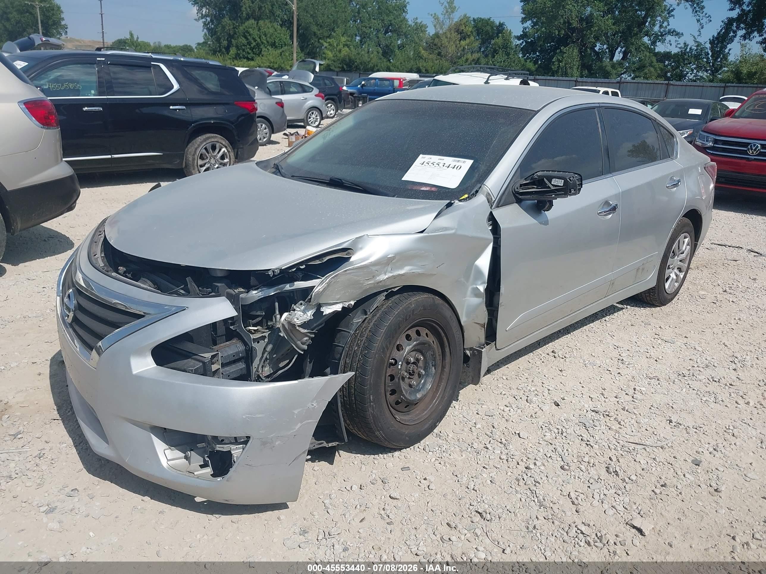 2015 Nissan Altima 2.5 S Серебряный vin: 1N4AL3AP7FC440691