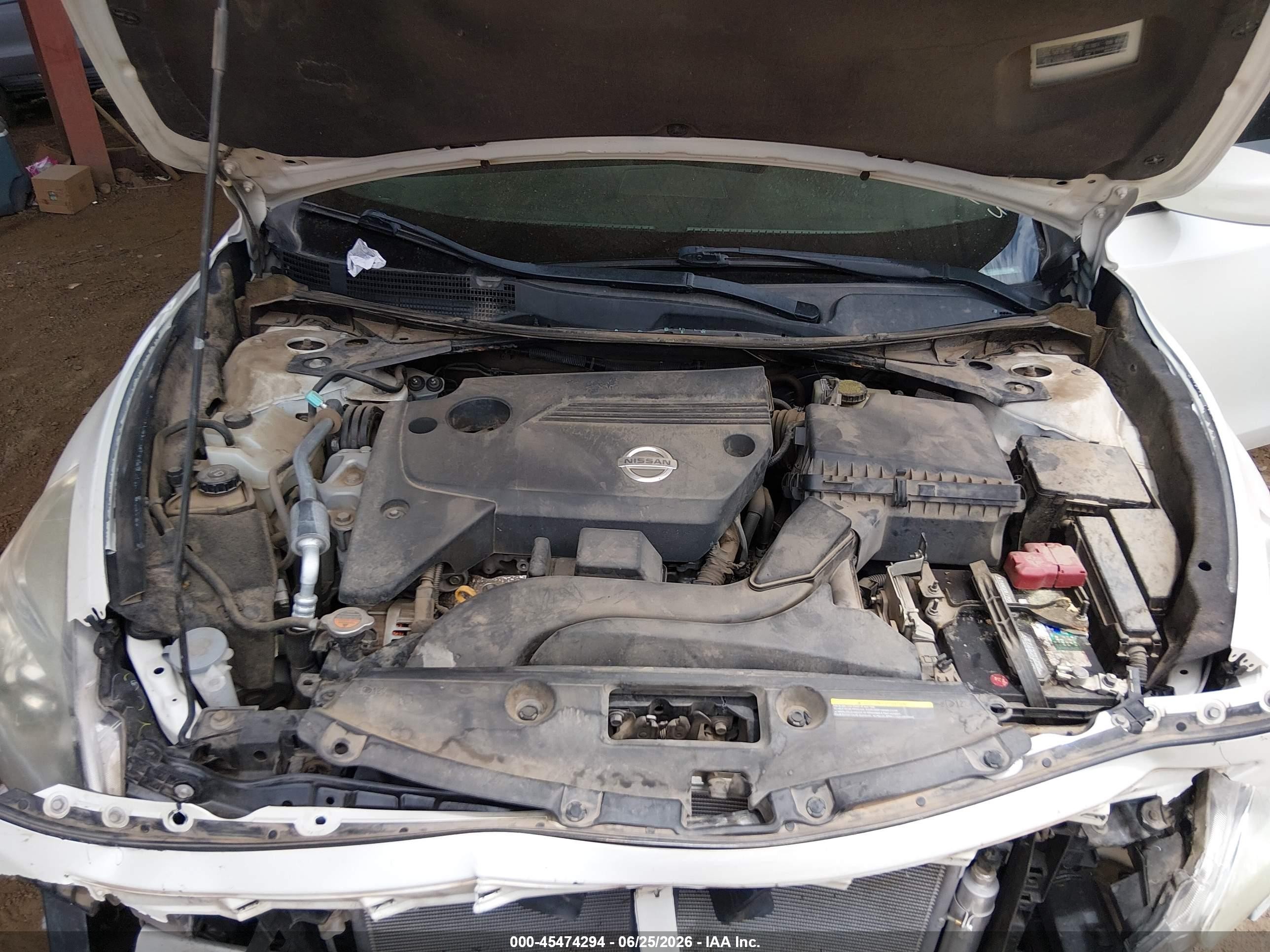 2015 Nissan Altima 2.5 S White vin: 1N4AL3AP7FC475456