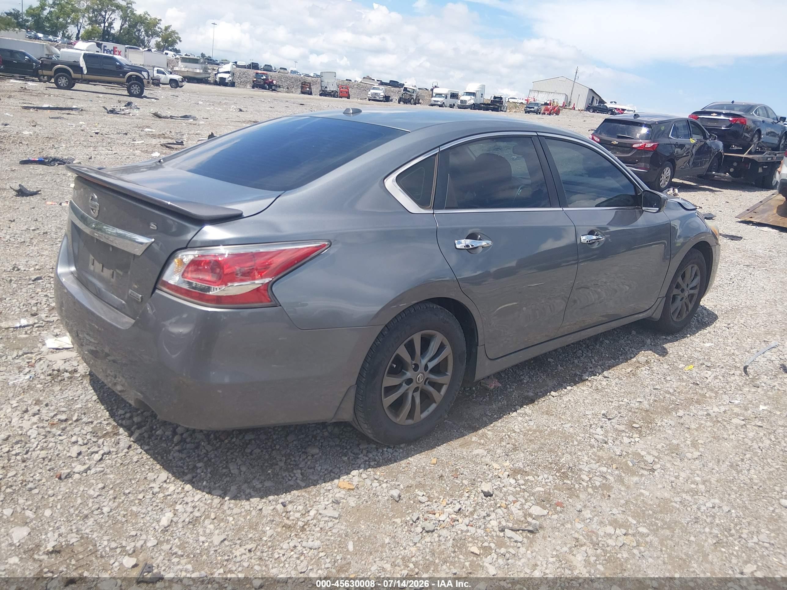 2015 Nissan Altima 2.5 S Серый vin: 1N4AL3AP7FC481662