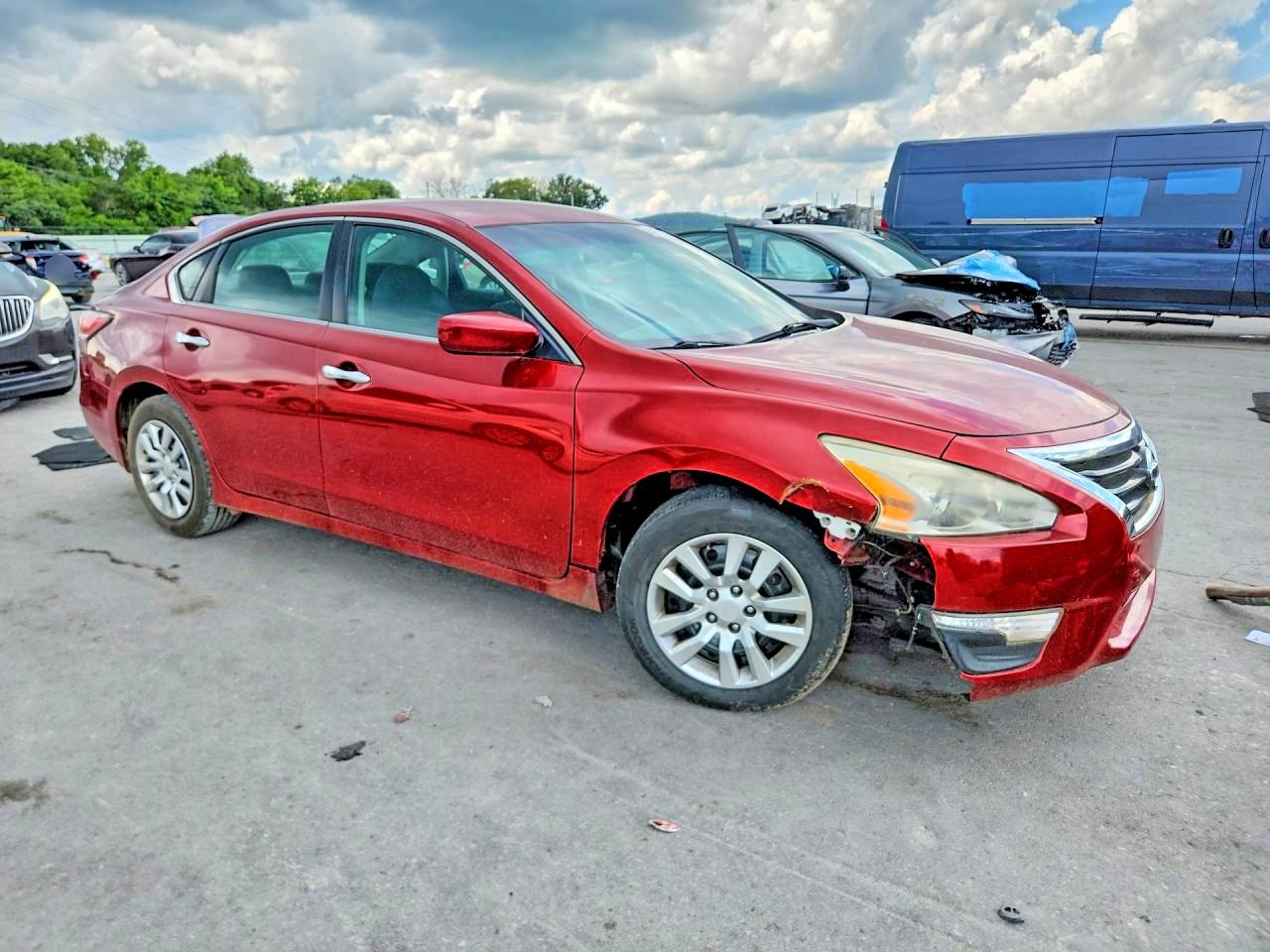 2015 Nissan Altima 2.5 S Красный vin: 1N4AL3AP7FC493147
